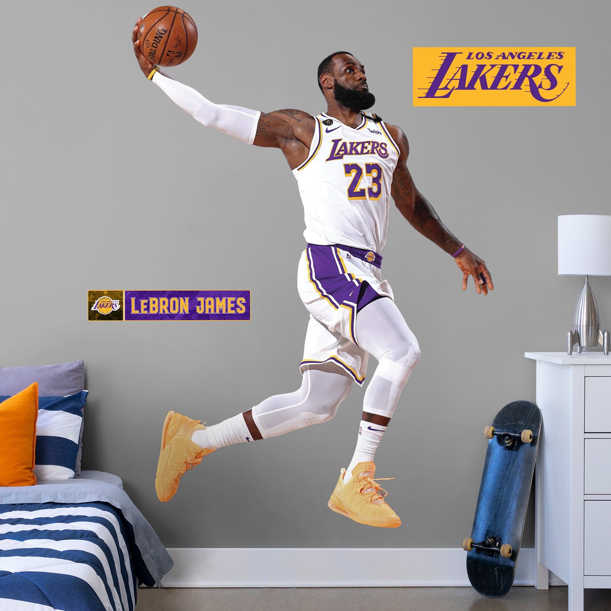 Los Angeles Lakers: LeBron James 2022 Association Jersey - Officially –  Fathead