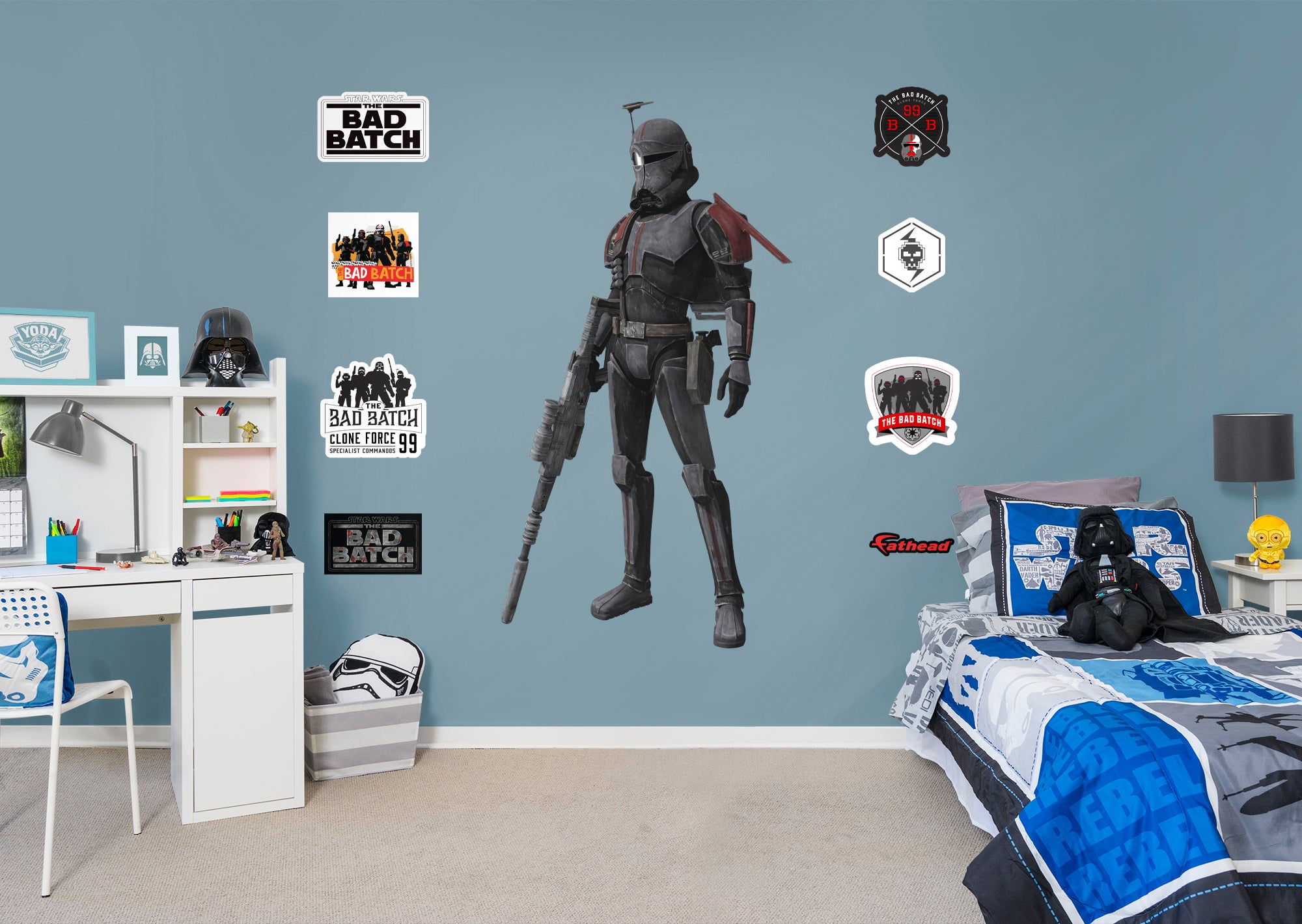 Bad Batch Crosshair - Officially Licensed Star Wars Removable Wall Decal Large by Fathead | Vinyl
