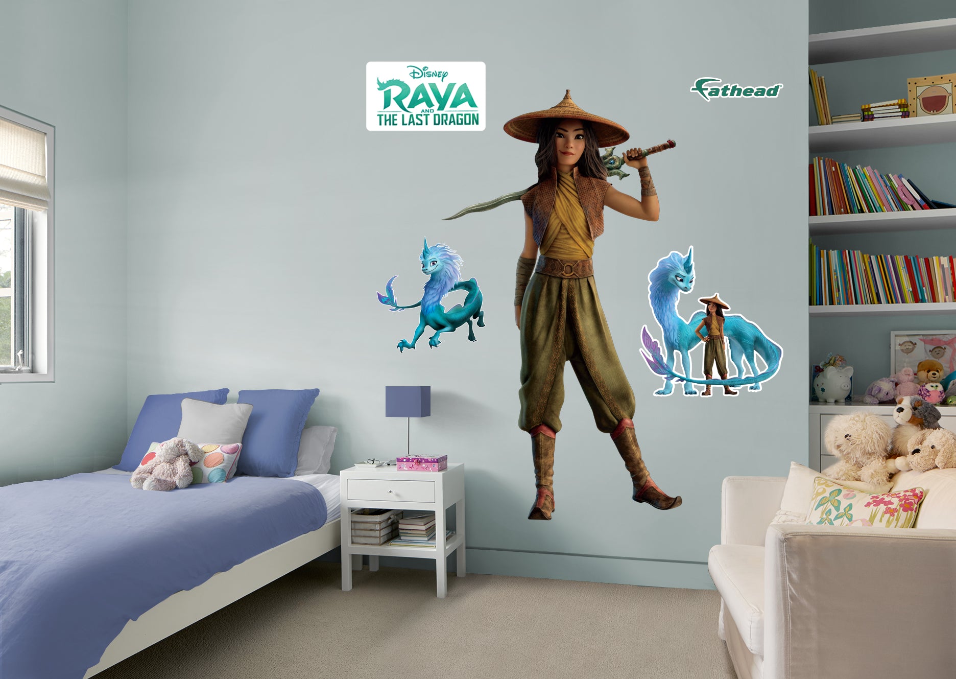 Raya and The Last Dragon Raya RealBig - Officially Licensed Disney Removable Wall Decal Giant Character + 2 Decals by Fathead |