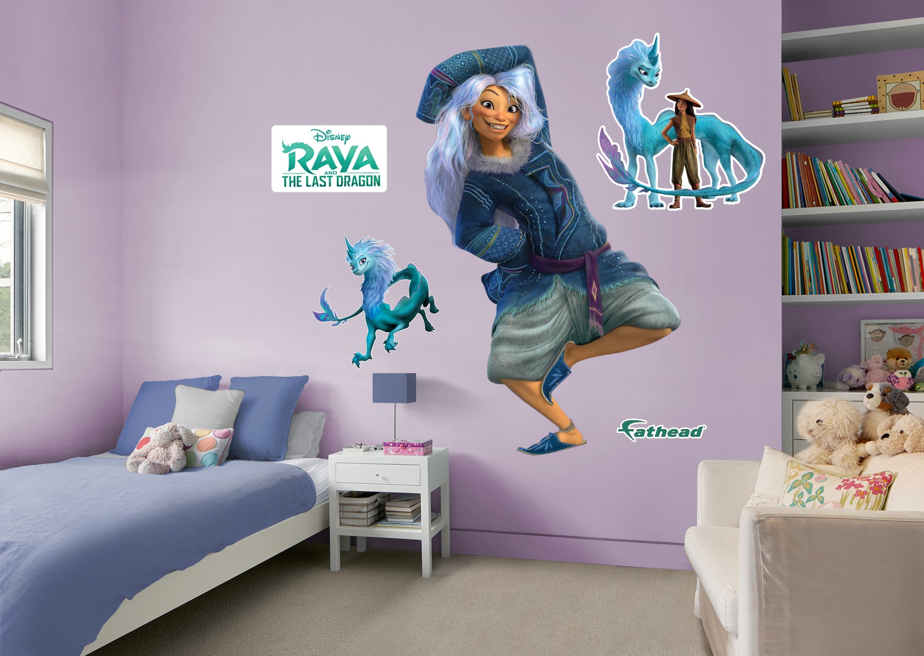 Raya and The Last Dragon Sisu Human Character RealBig - Officially Licensed Disney Removable Wall Decal Giant Character + 2 Deca