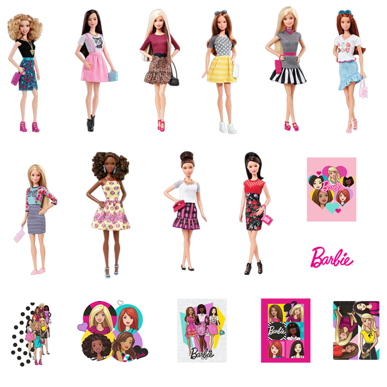 Verwant Pijlpunt Isoleren Barbie Fashionista Doll Collection 1 - Officially Licensed Mattel Remo –  Fathead