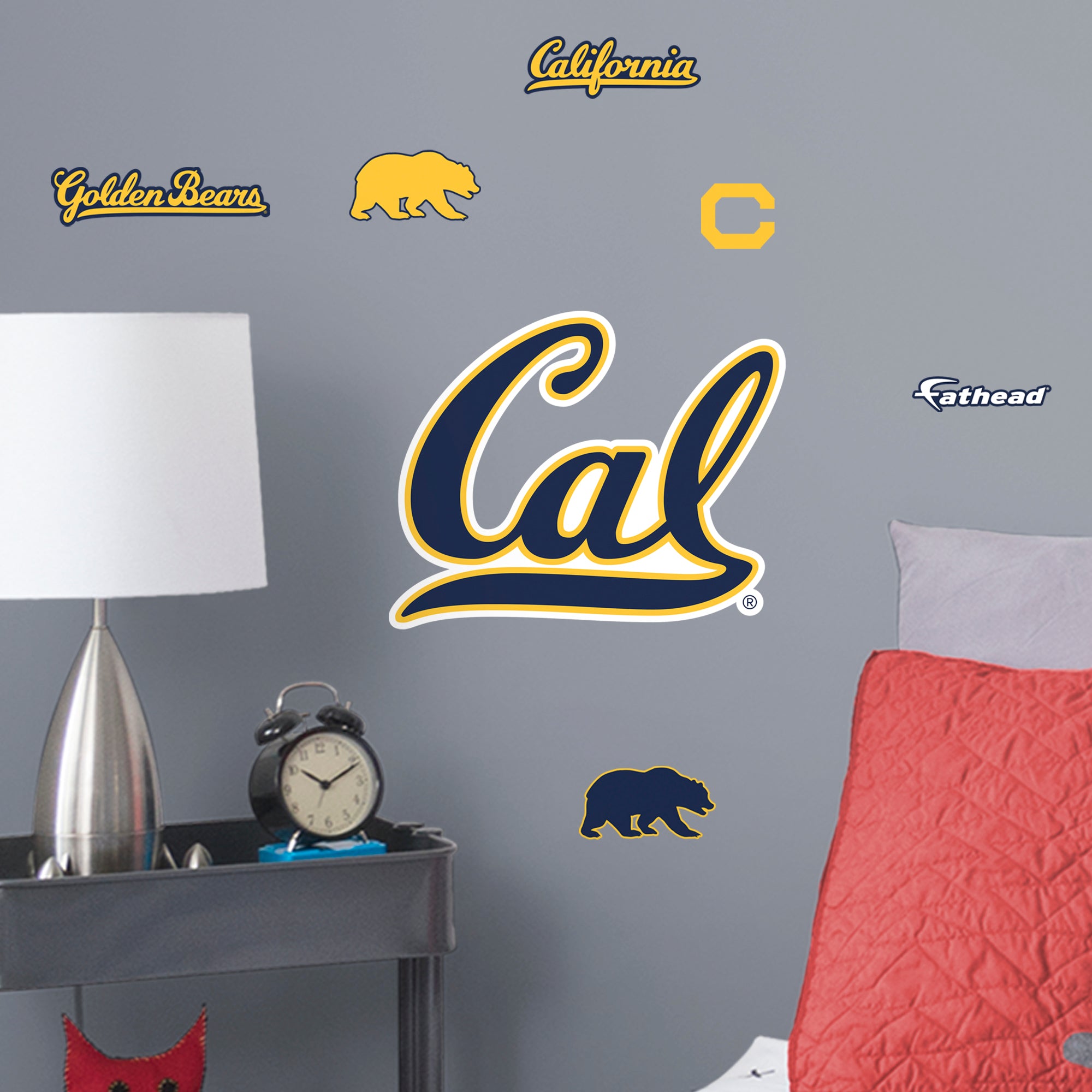 Cal Golden Bears 2020 POD Teammate Logo - Officially Licensed NCAA Removable Wall Decal Large by Fathead | Vinyl