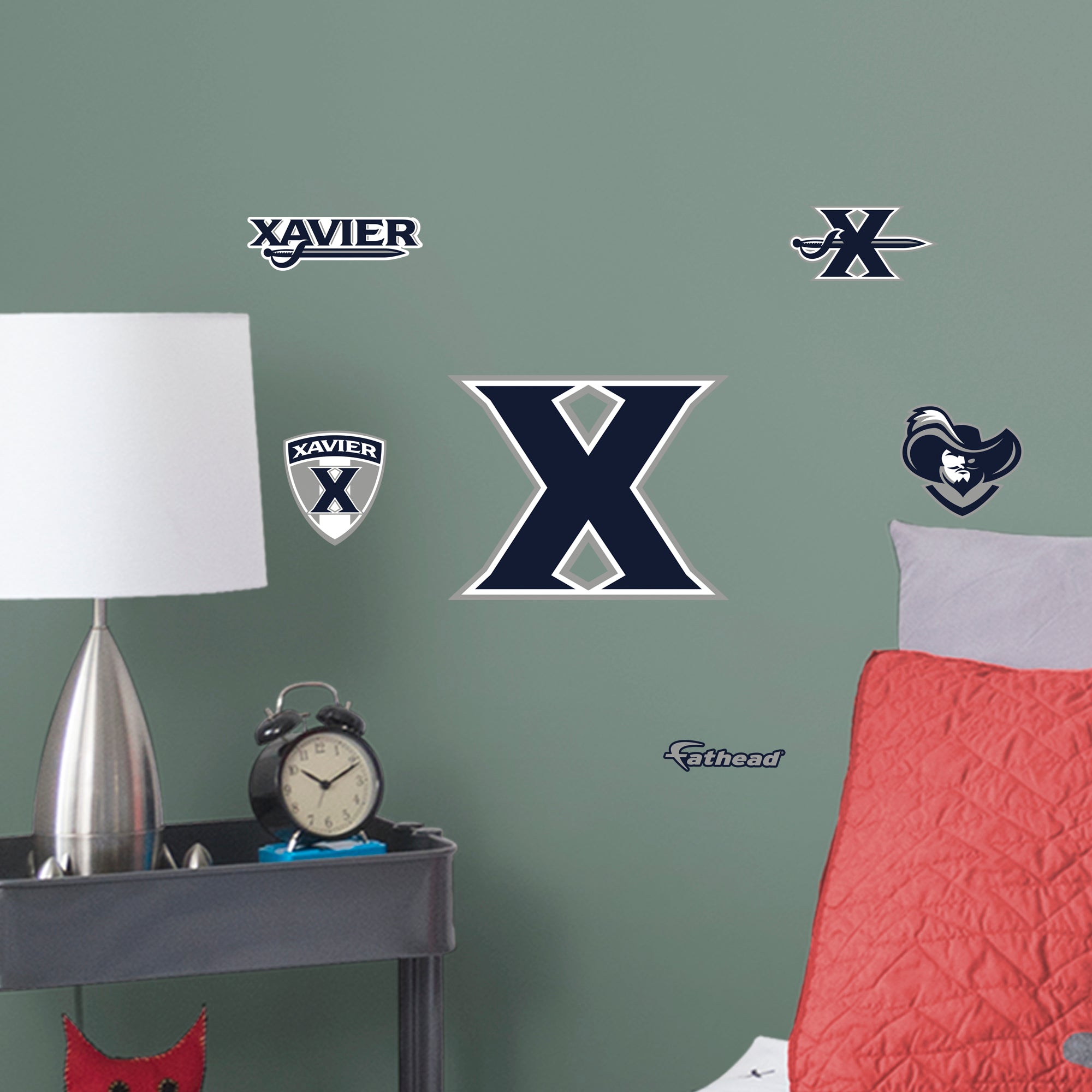 Xavier Musketeers 2020 POD Teammate Logo - Officially Licensed NCAA Removable Wall Decal Large by Fathead | Vinyl