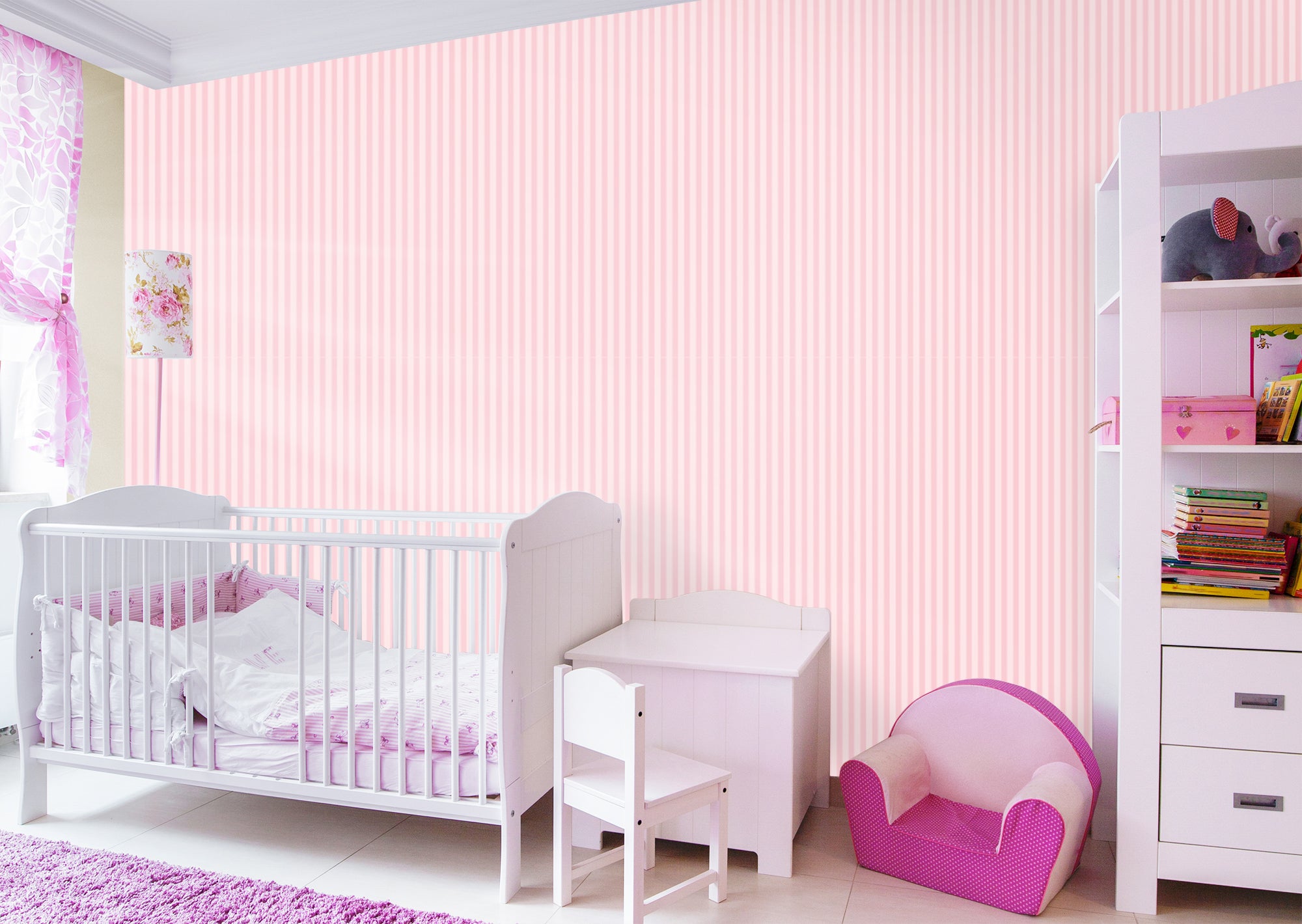 Dont Pink Twice About It - Removable Peel & Stick Wallpaper 24" x 48" (8 sf) by Fathead