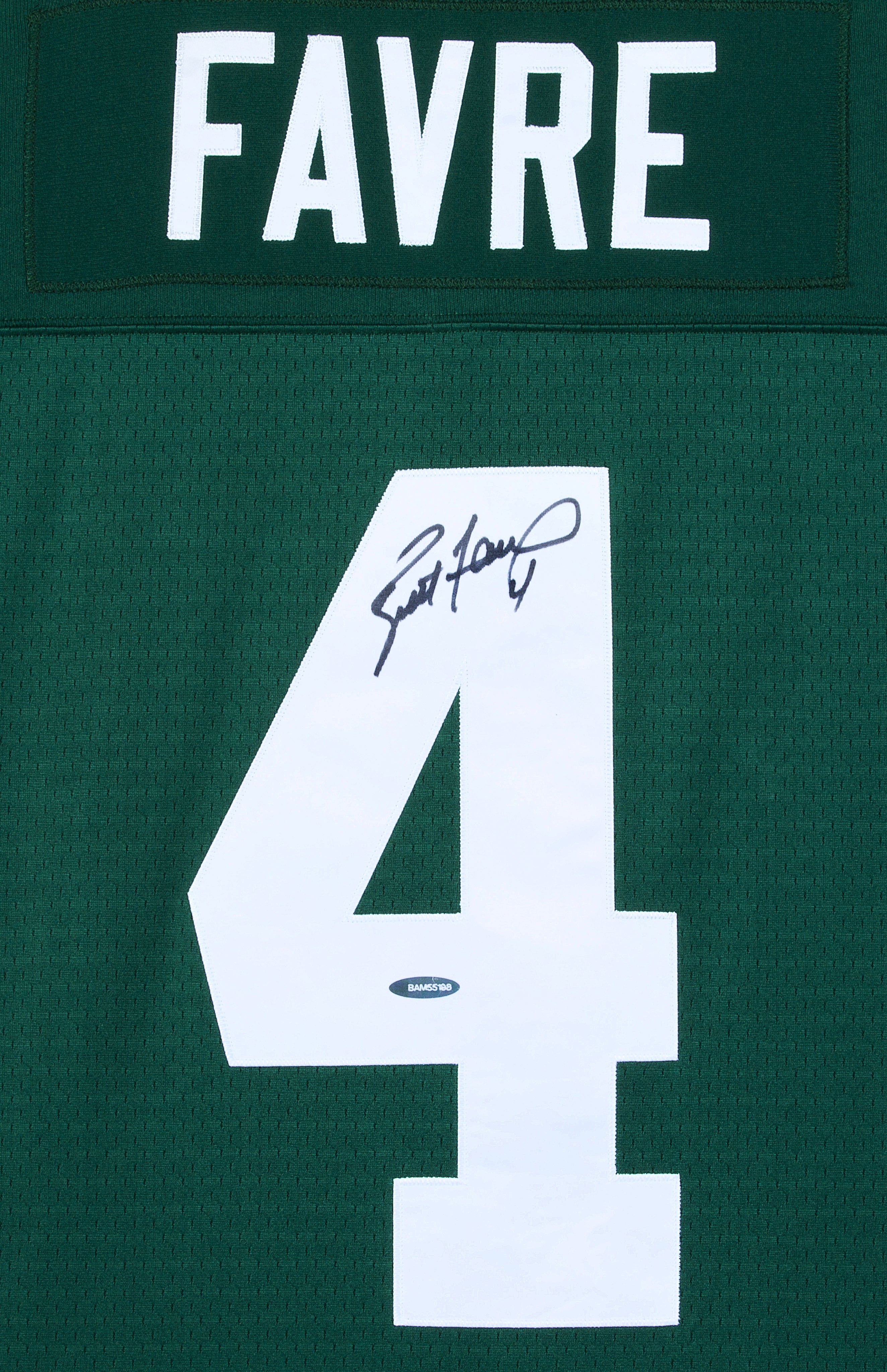 Brett Favre Green Bay Packers Green Game Jersey Autograph by Fathead