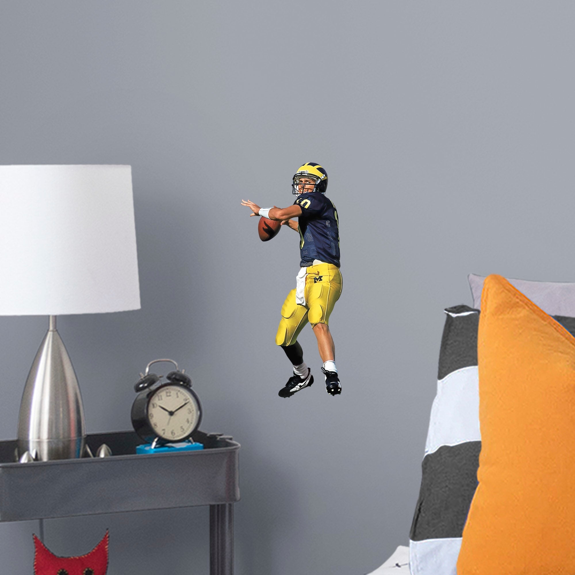 Tom Brady for Michigan Wolverines: Michigan - Officially Licensed Removable Wall Decal Large by Fathead | Vinyl