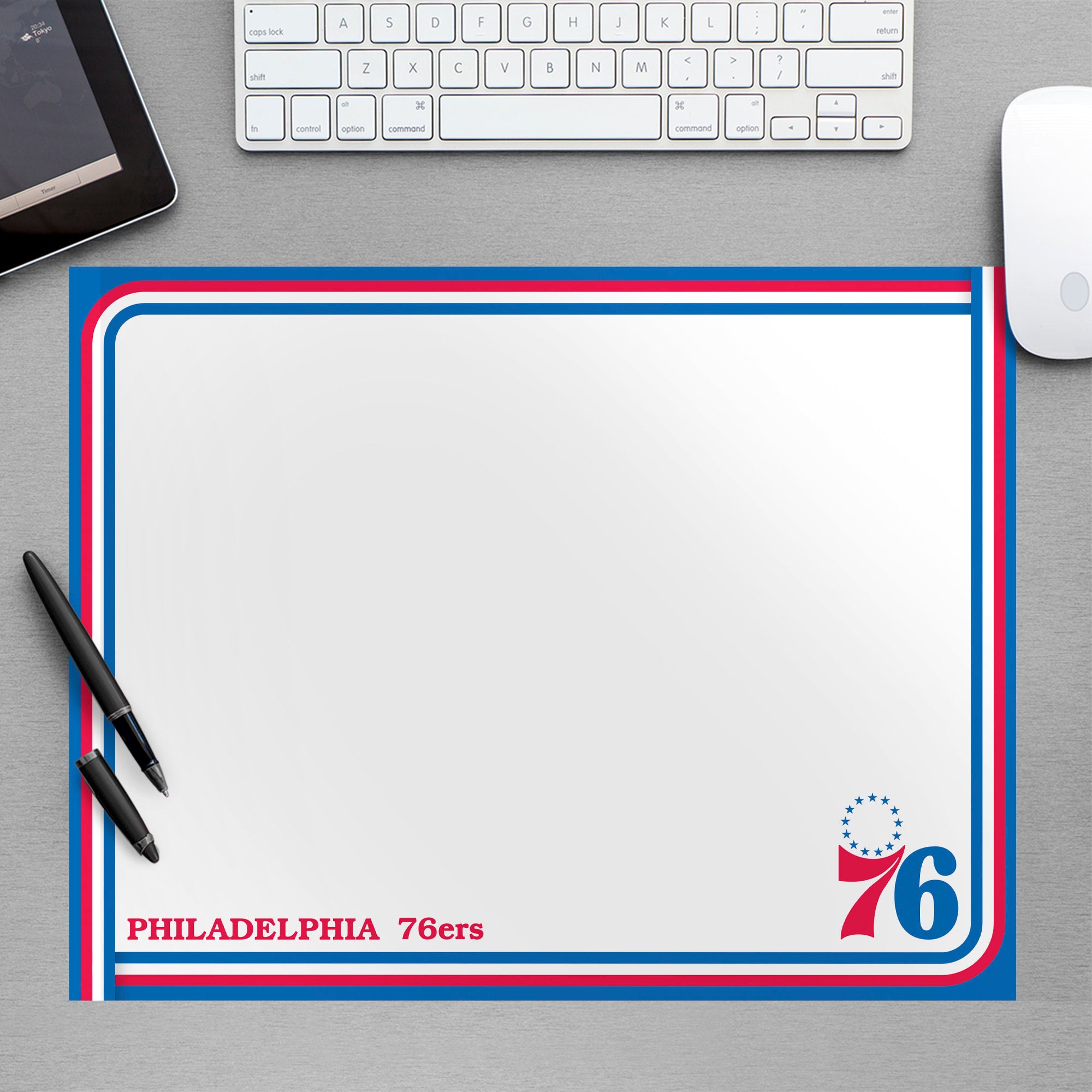 Philadelphia 76ers for Philadelphia 76ers: Dry Erase Whiteboard - Officially Licensed NBA Removable Wall Decal Large by Fathead