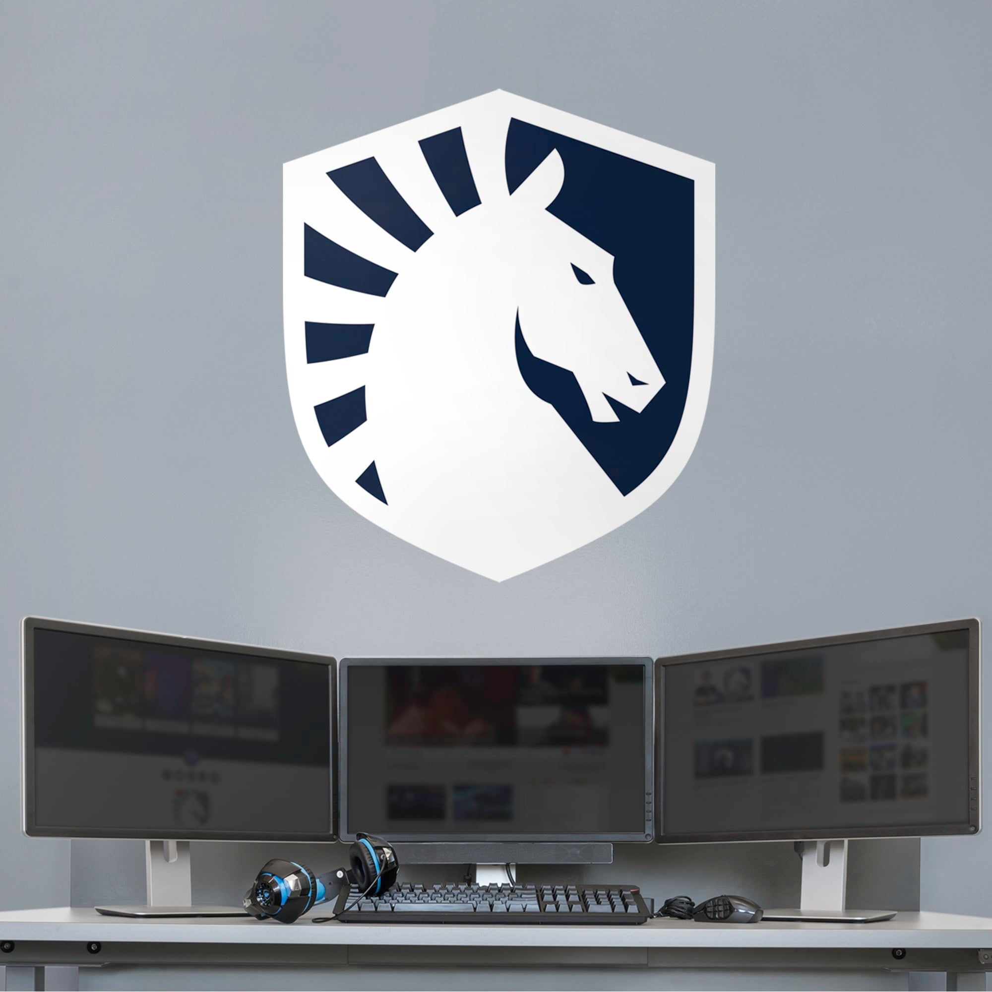 Team Liquid: Logo - Officially Licensed Removable Wall Decal 34.0"W x 39.0"H by Fathead | Vinyl