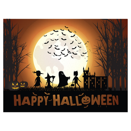 Halloween: Scarecrow Mural - Removable Wall Adhesive Wall Decal XL