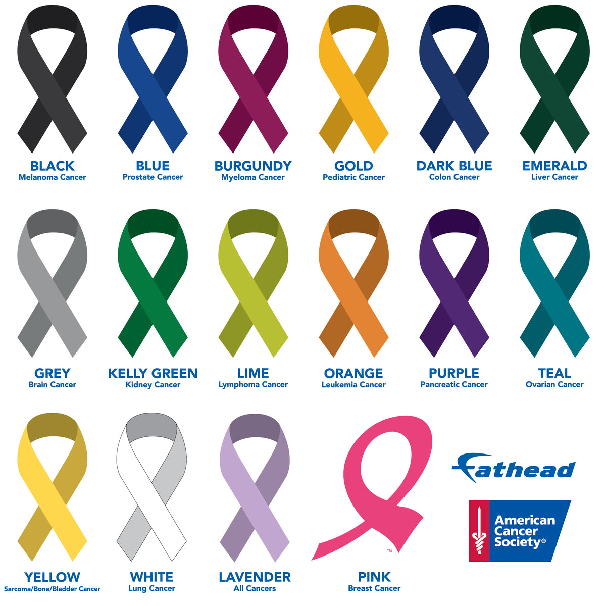 Free Printable Cancer Ribbon Chart