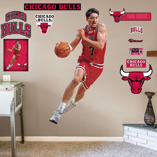 Luc Longley - Officially Licensed NBA Removable Wall Decal – Fathead