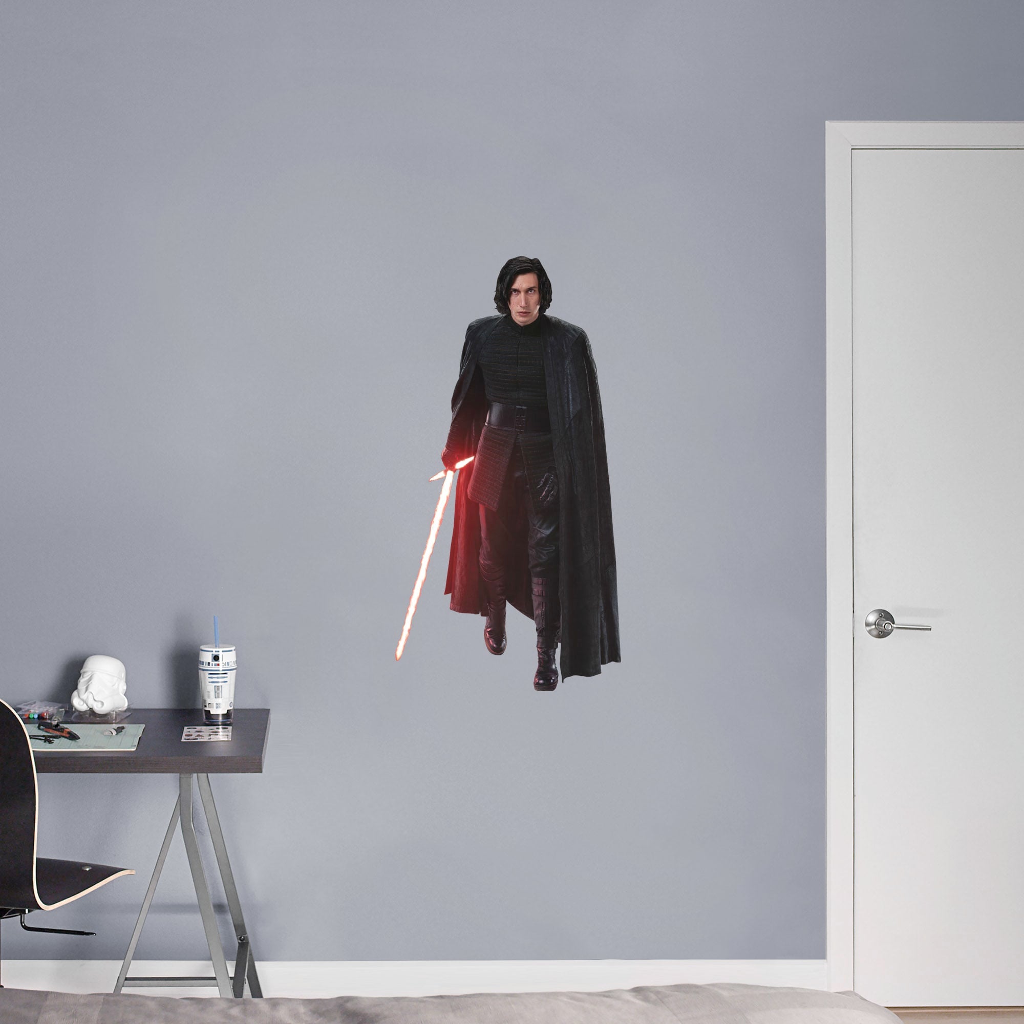 Kylo Ren: Unmasked - Officially Licensed Removable Wall Decal XL by Fathead | Vinyl