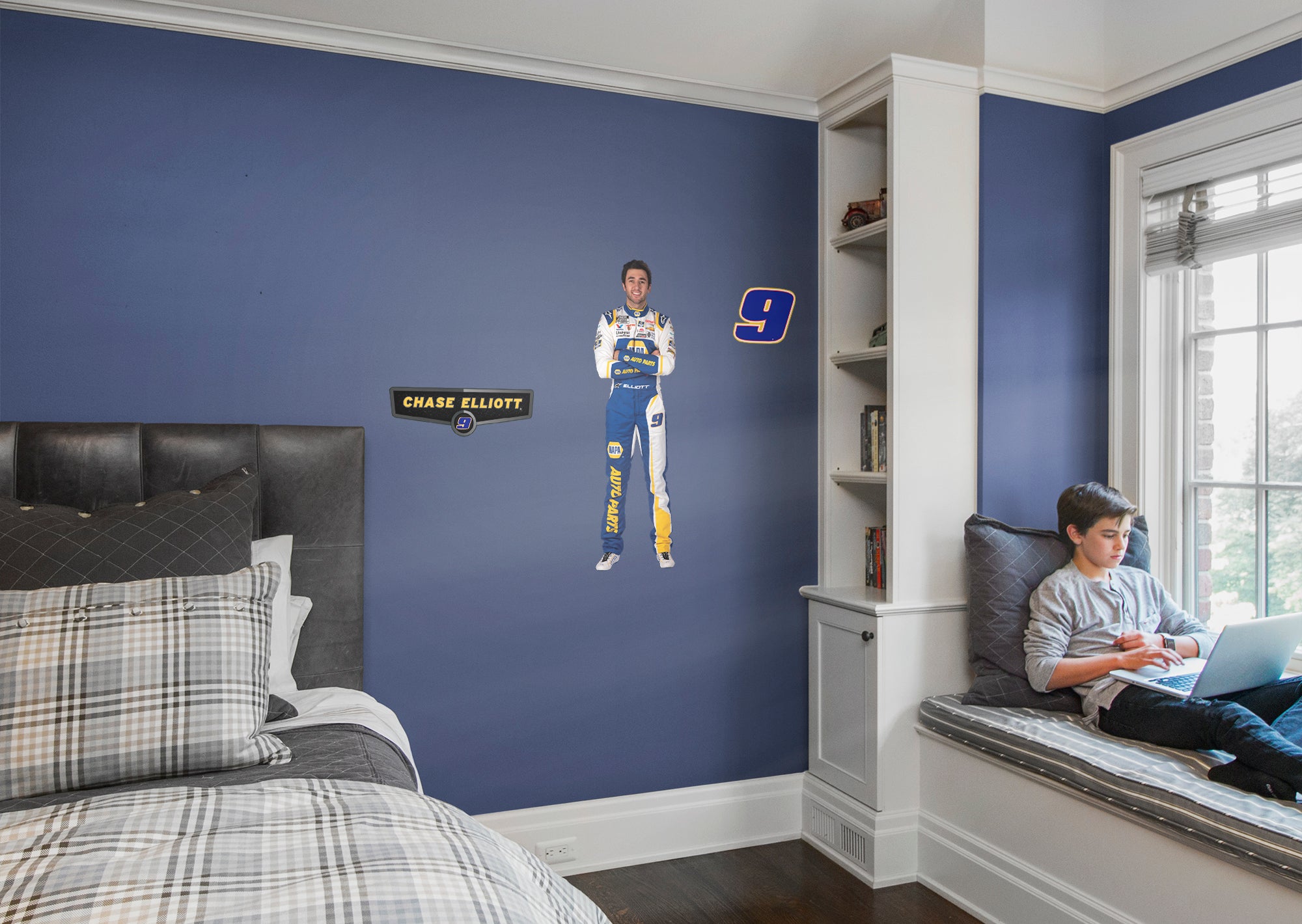 Chase Elliott 2021 Driver - Officially Licensed NASCAR Removable Wall Decal XL by Fathead | Vinyl