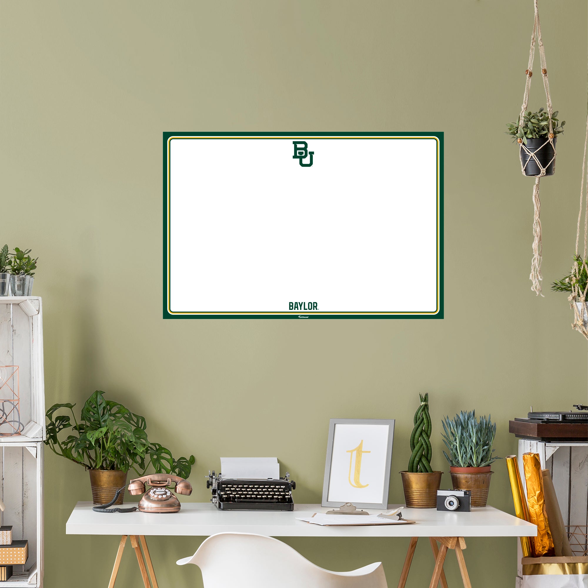Baylor Bears 2020 X-Large Dry Erase Whiteboard - Officially Licensed NCAA Removable Wall Decal XL by Fathead | Vinyl