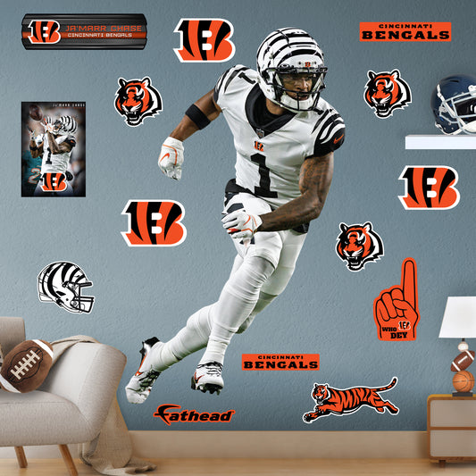 Cincinnati Bengals: Joe Mixon 2022 White Uniform - Officially Licensed –  Fathead