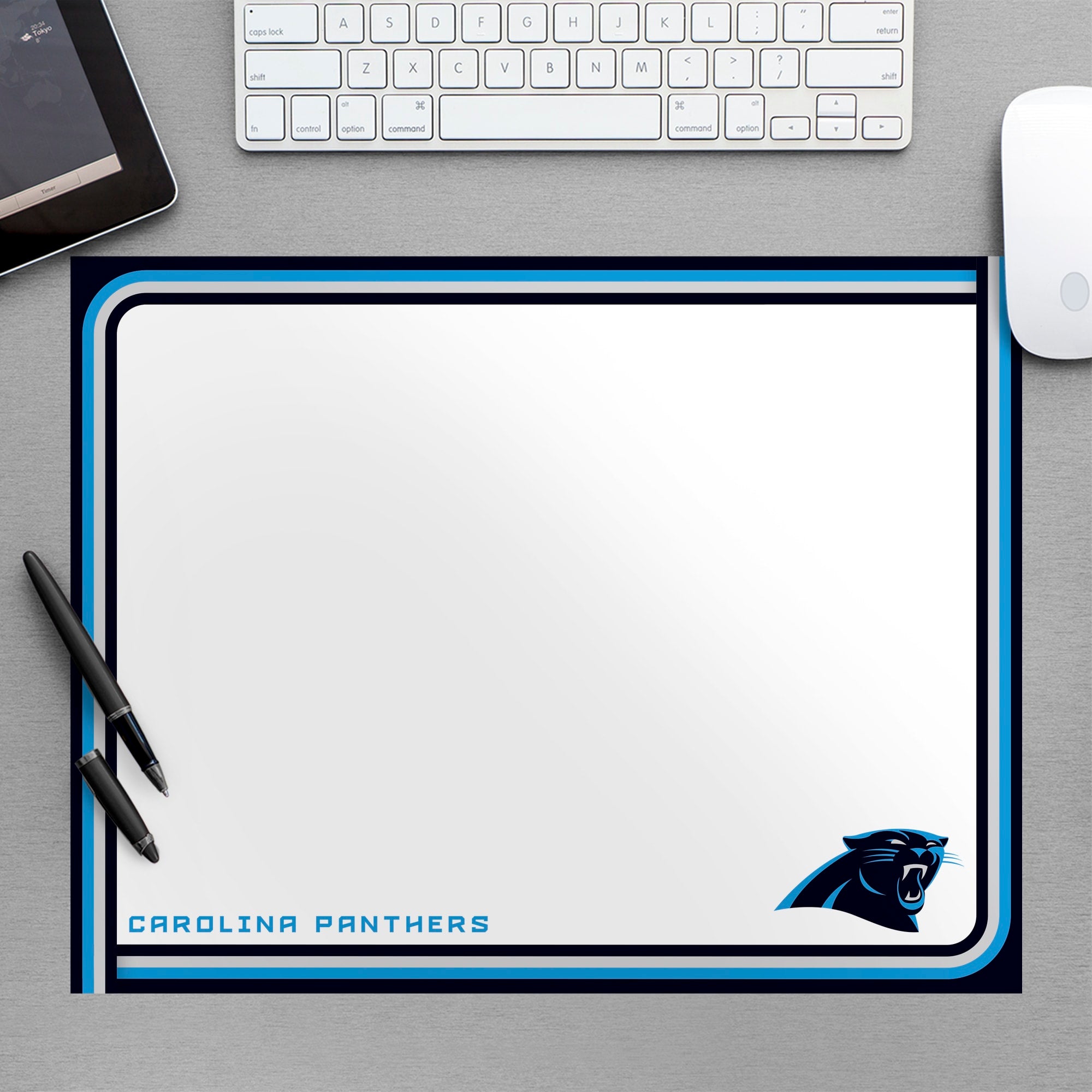 Carolina Panthers: Dry Erase Whiteboard - Officially Licensed NFL Removable Wall Decal Large by Fathead | Vinyl