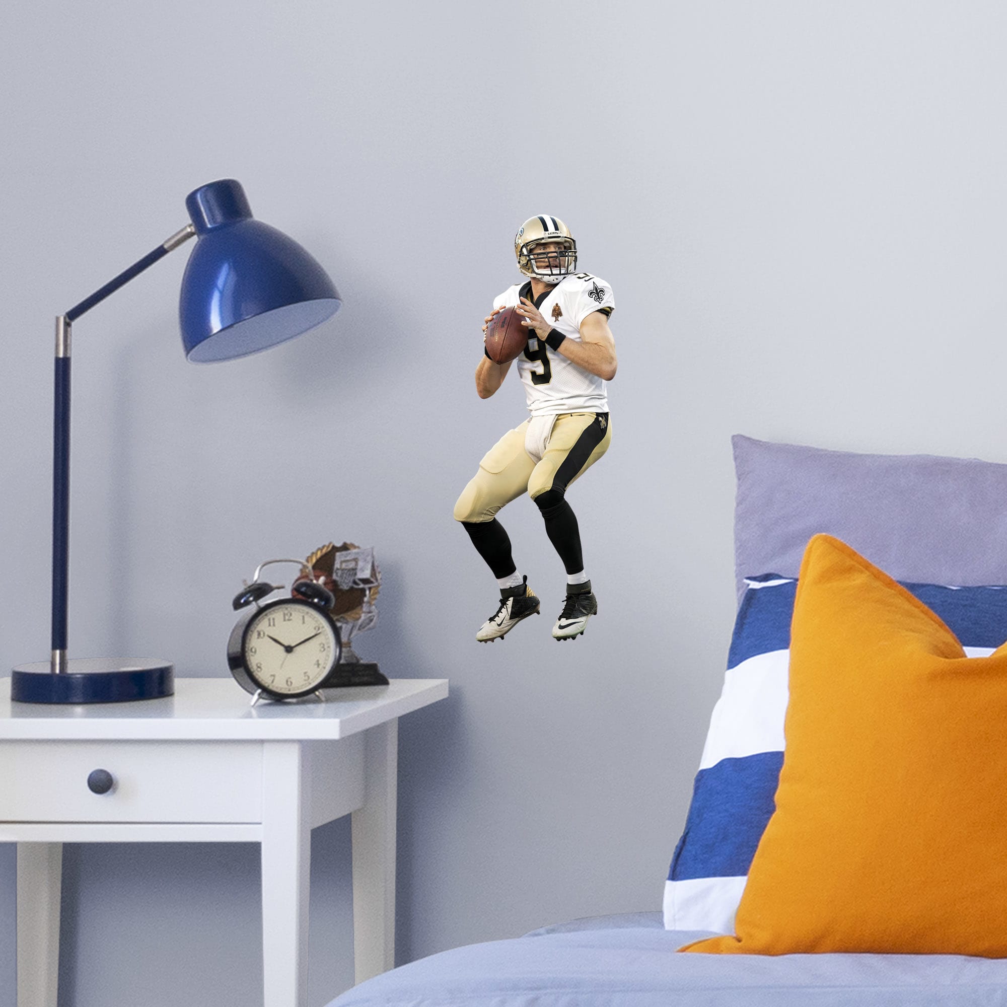 Drew Brees for New Orleans Saints - Officially Licensed NFL Removable Wall Decal Large by Fathead | Vinyl