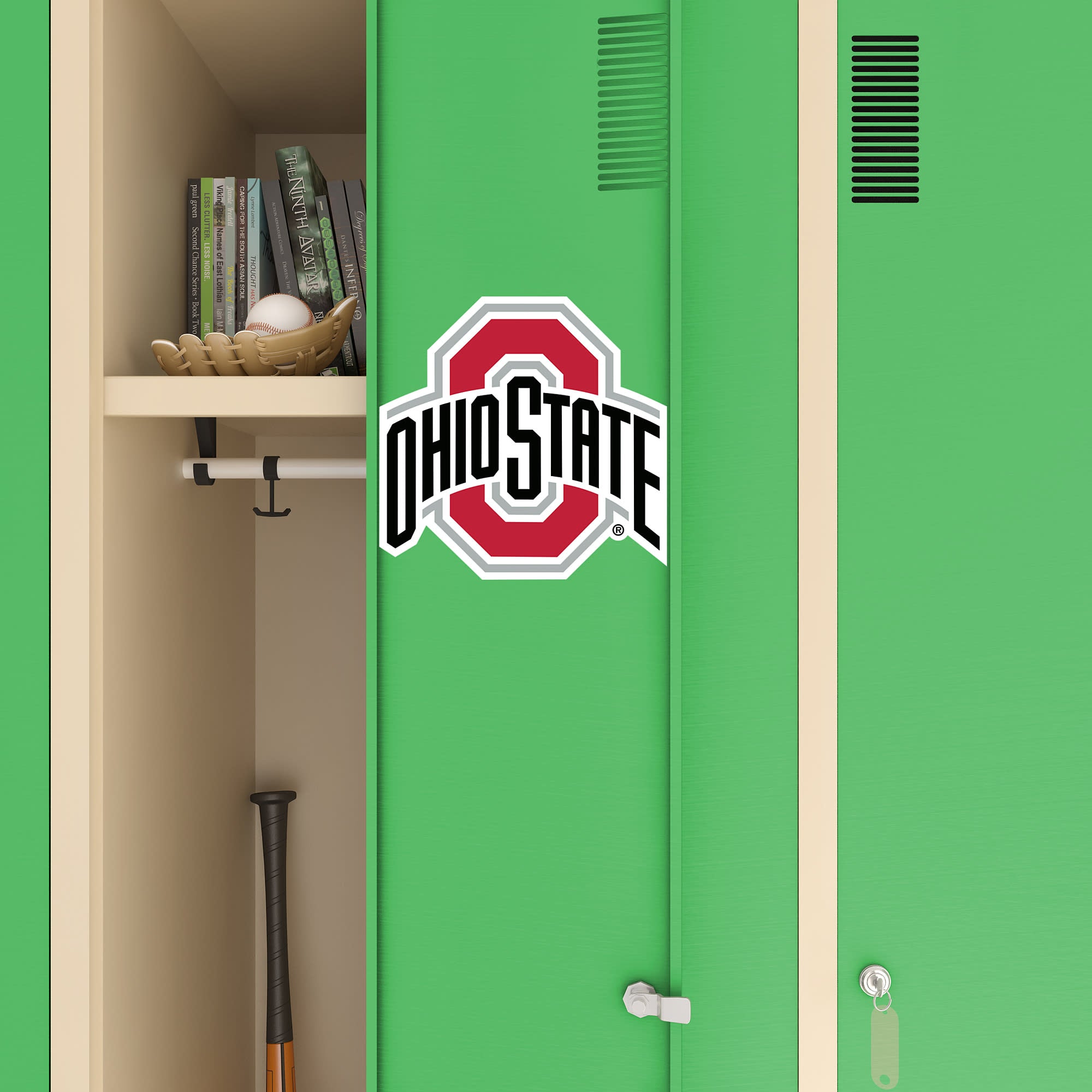 Ohio State Buckeyes: Logo - Officially Licensed Removable Wall Decal 11.5"W x 11.0"H by Fathead | Vinyl