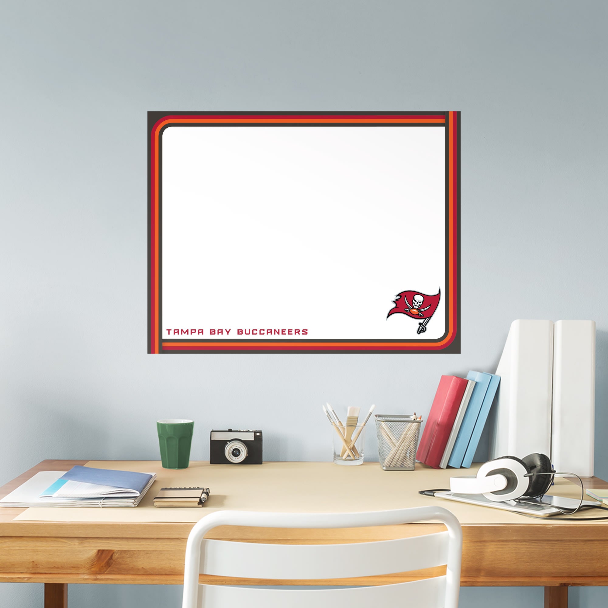 Tampa Bay Buccaneers: Dry Erase Whiteboard - Officially Licensed NFL Removable Wall Decal XL by Fathead | Vinyl