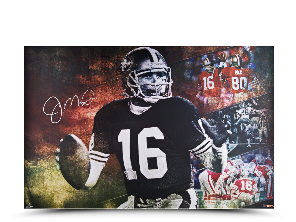 Joe Montana Cool Joe 36X24 - L50 Autograph by Fathead