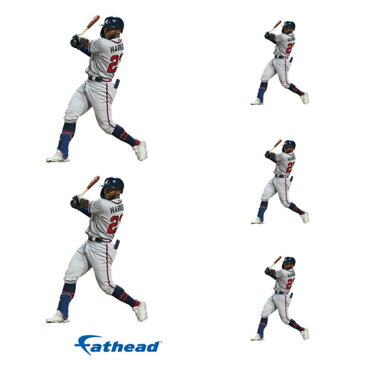 Atlanta Braves: Ozzie Albies 2021 World Series Celebration Poster - MLB Removable Adhesive Wall Decal Giant 36W x 48H