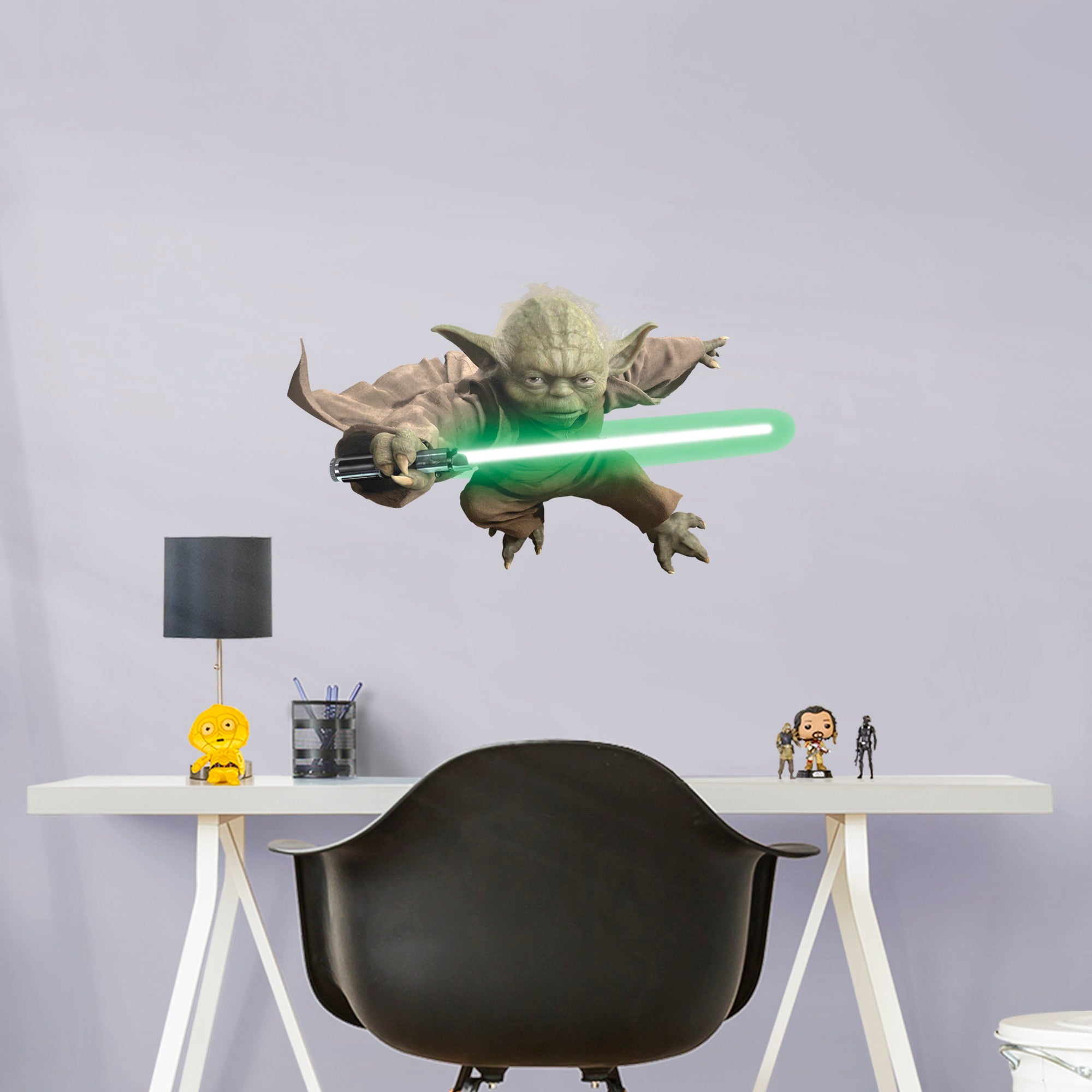 Yoda - Officially Licensed Removable Wall Decal XL by Fathead | Vinyl