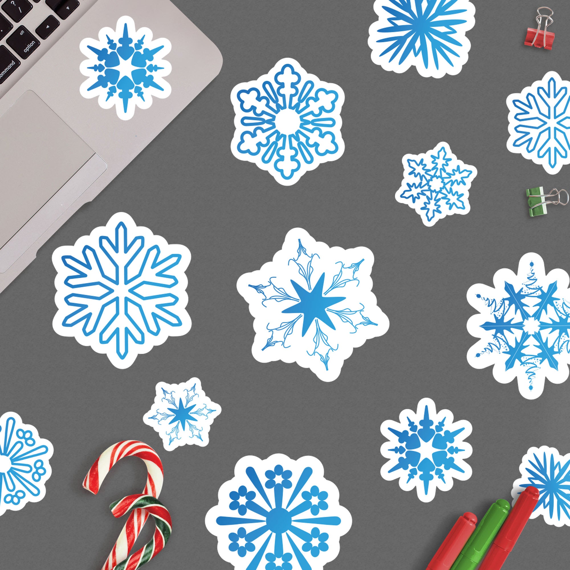 Snowflake: Paper Collection - Removable Vinyl Decal 12.0"W x 17.0"H by Fathead
