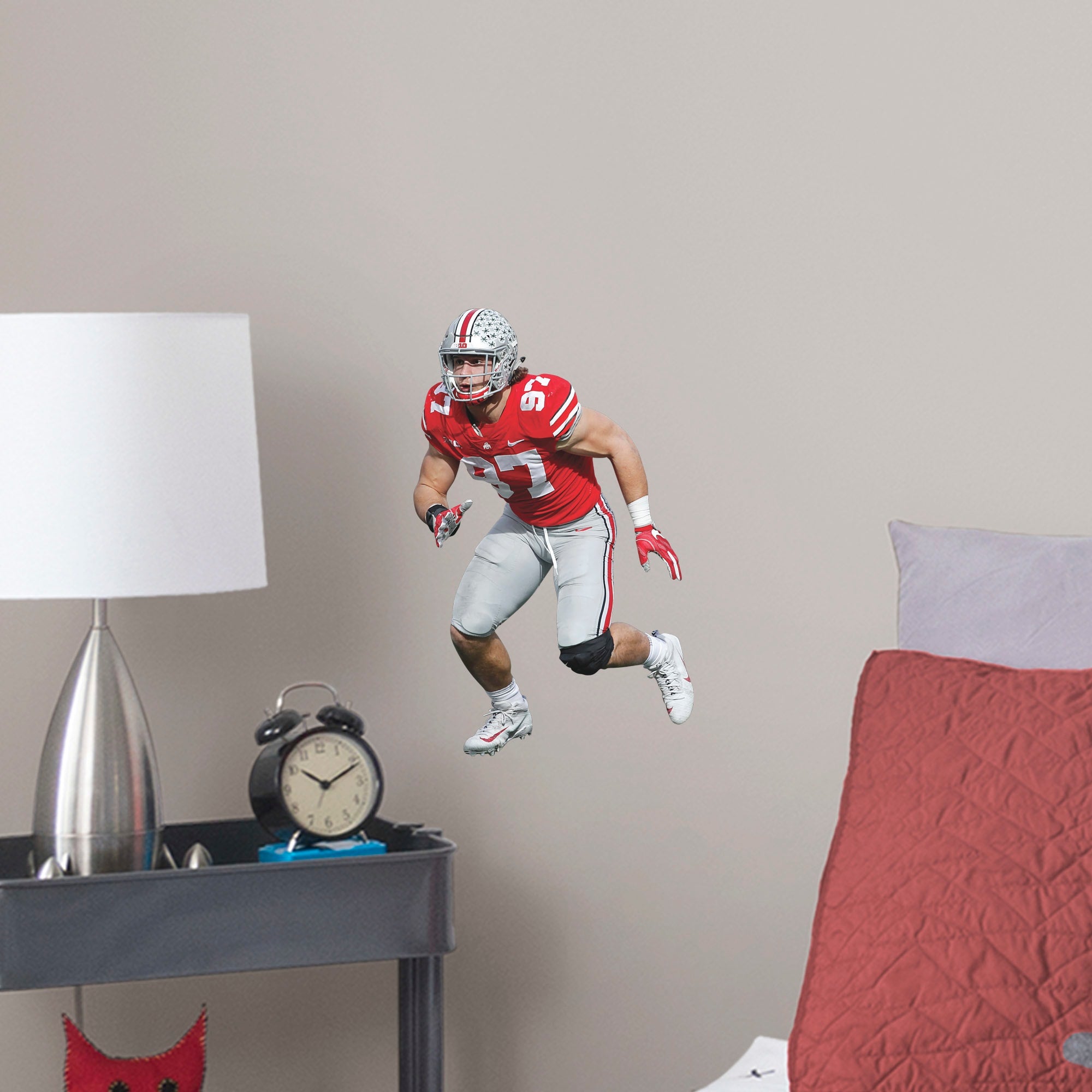 Nick Bosa for Ohio State Buckeyes: Ohio State - Officially Licensed Removable Wall Decal Large by Fathead | Vinyl