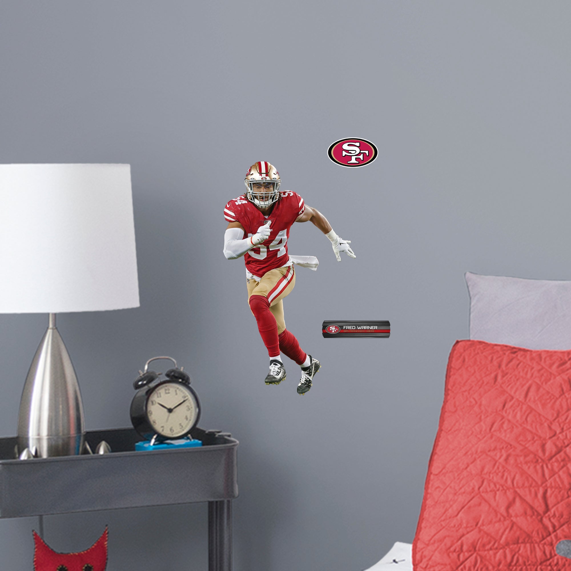 Fred Warner 2020 - Officially Licensed NFL Removable Wall Decal Large by Fathead | Vinyl