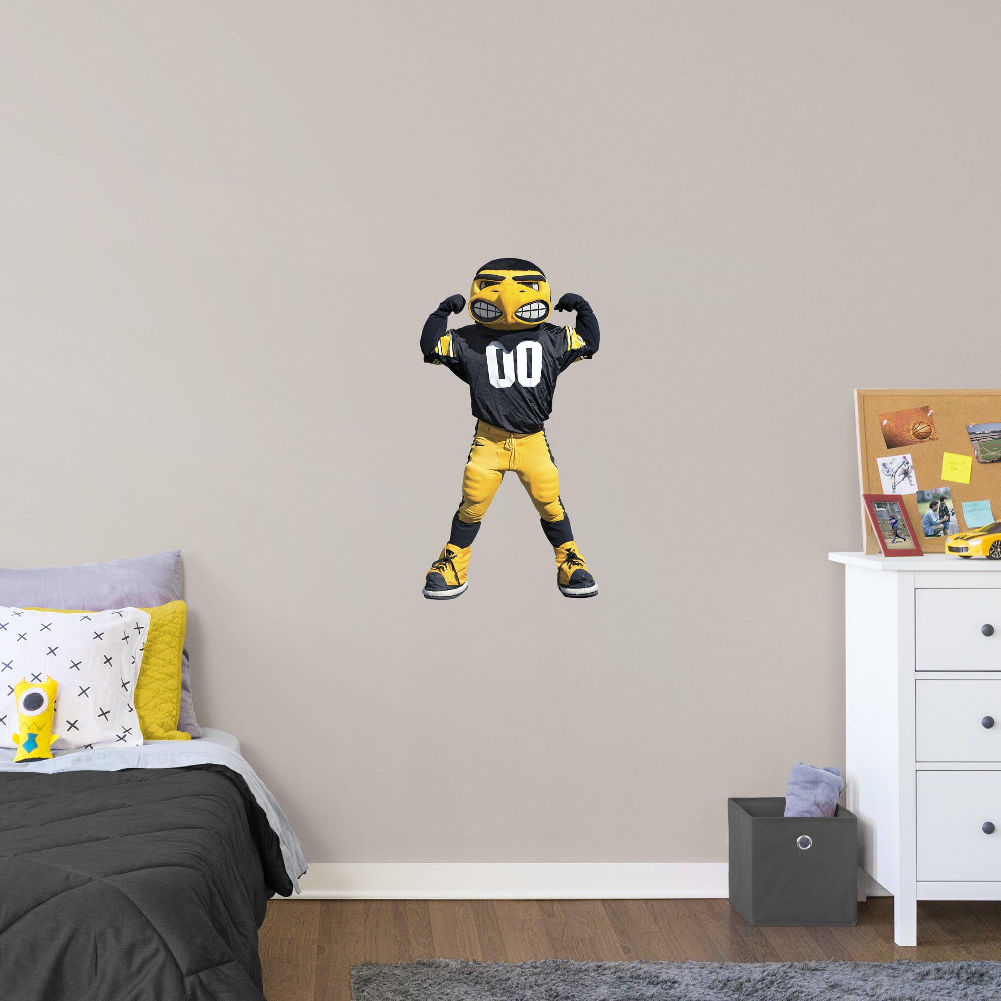 Iowa Hawkeyes: Herky Mascot - Officially Licensed Removable Wall Decal XL by Fathead | Vinyl