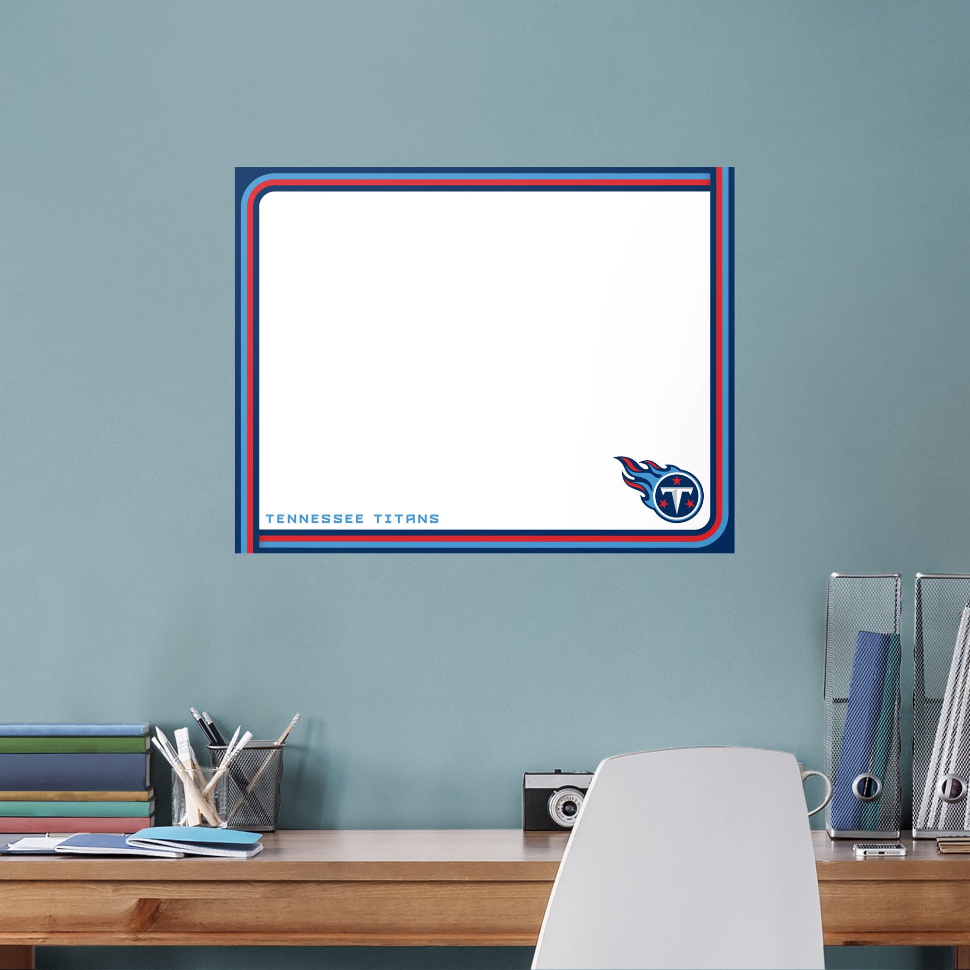 Tennessee Titans: Dry Erase Whiteboard - Officially Licensed NFL Removable Wall Decal XL by Fathead | Vinyl