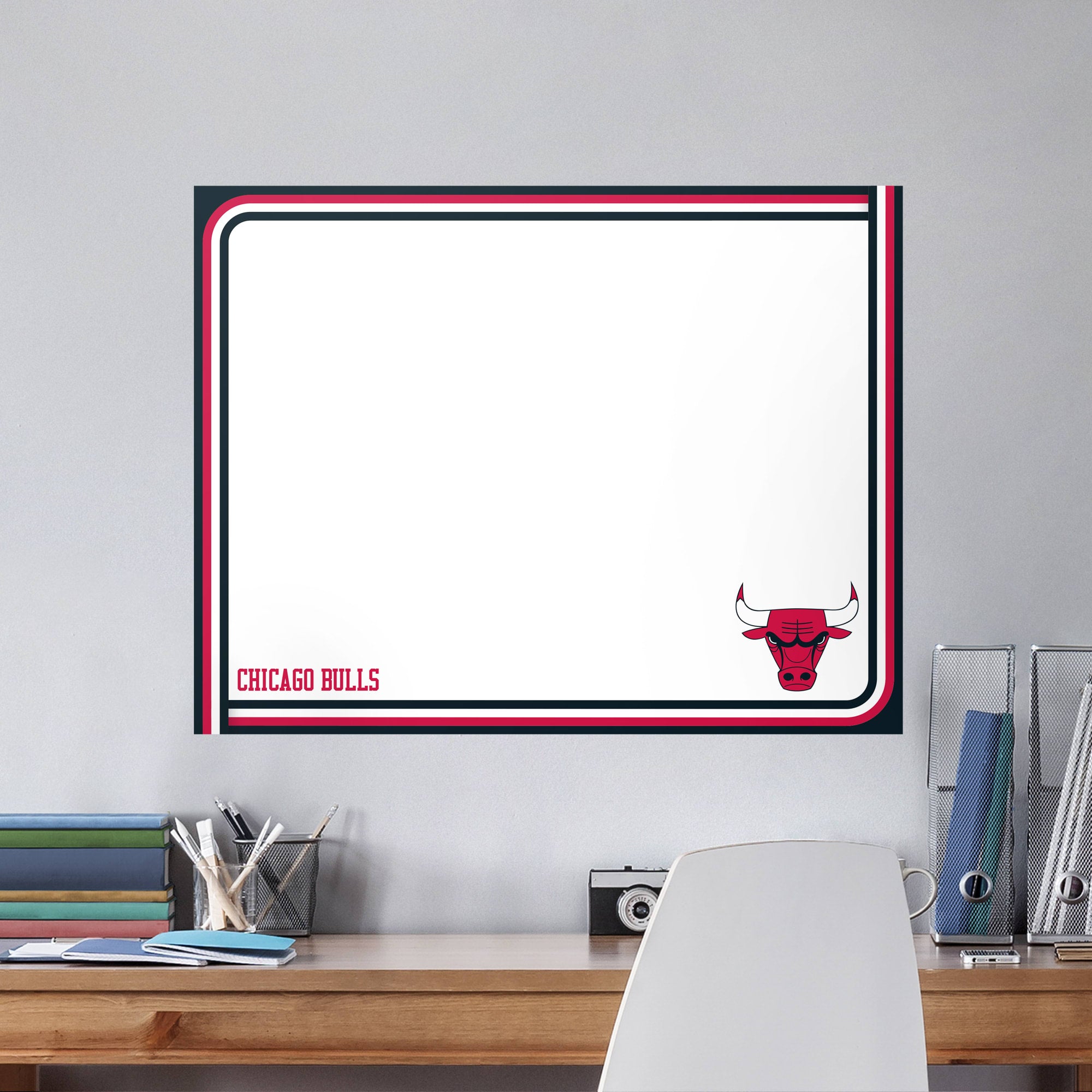 Chicago Bulls for Chicago Bulls: Dry Erase Whiteboard - Officially Licensed NBA Removable Wall Decal XL by Fathead | Vinyl