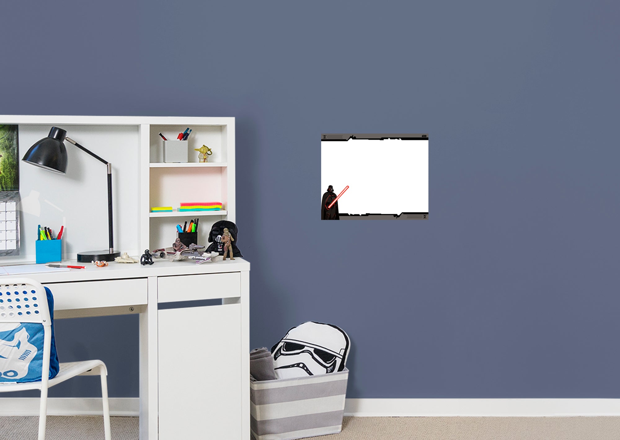 Darth Vader Whiteboard - Officially Licensed Star Wars Removable Wall Decal Large by Fathead | Vinyl