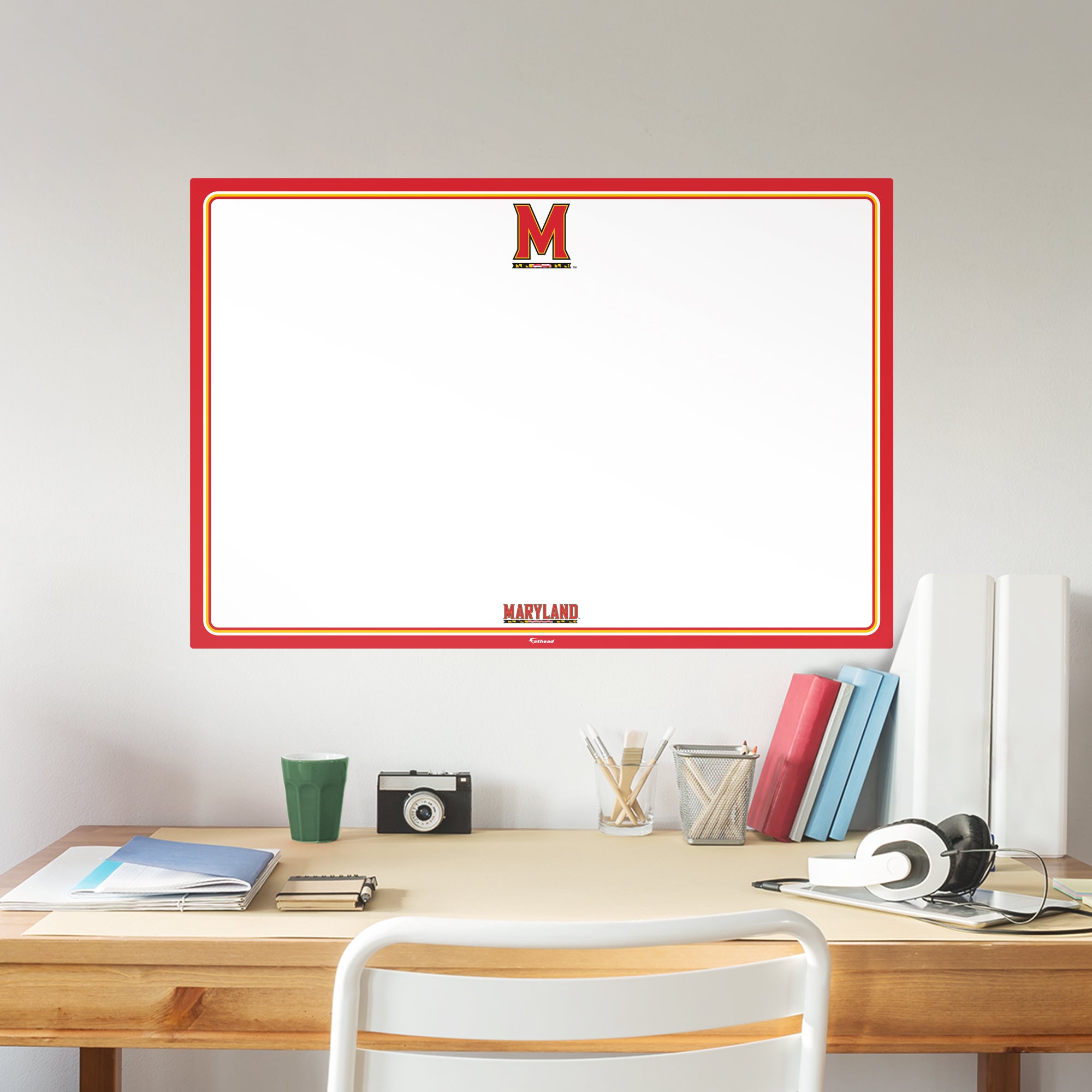 Maryland Terrapins: Dry Erase Whiteboard - X-Large Officially Licensed NCAA Removable Wall Decal XL by Fathead | Vinyl