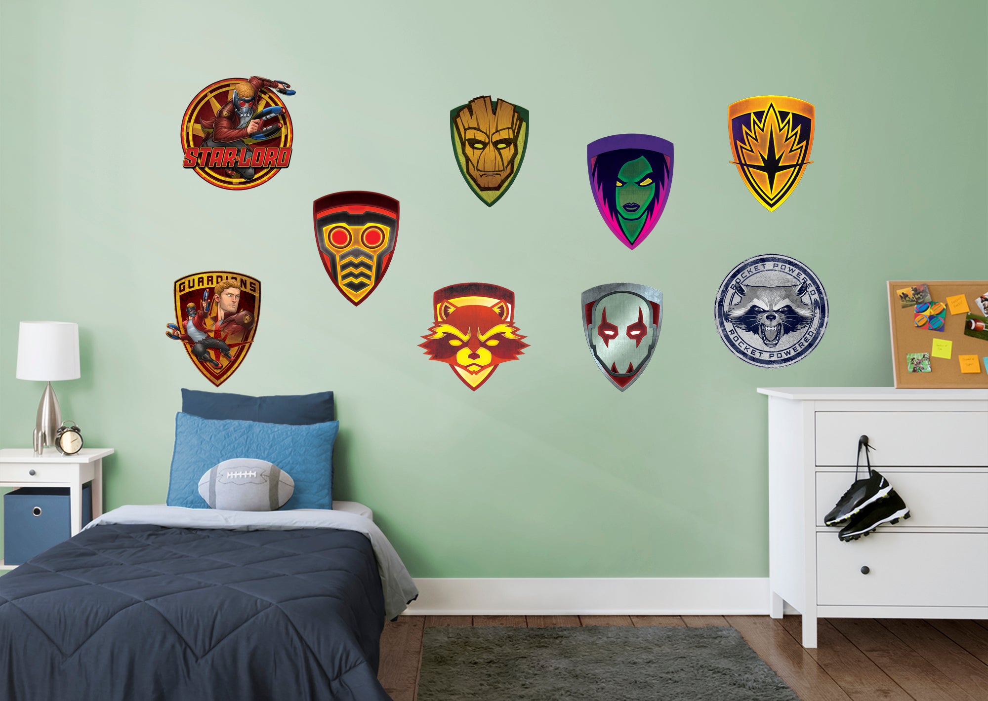 Guardians of the Galaxy Icons Collection - Officially Licensed Marvel Removable Wall Decal Collection (20"W x 21"H) by Fathead |