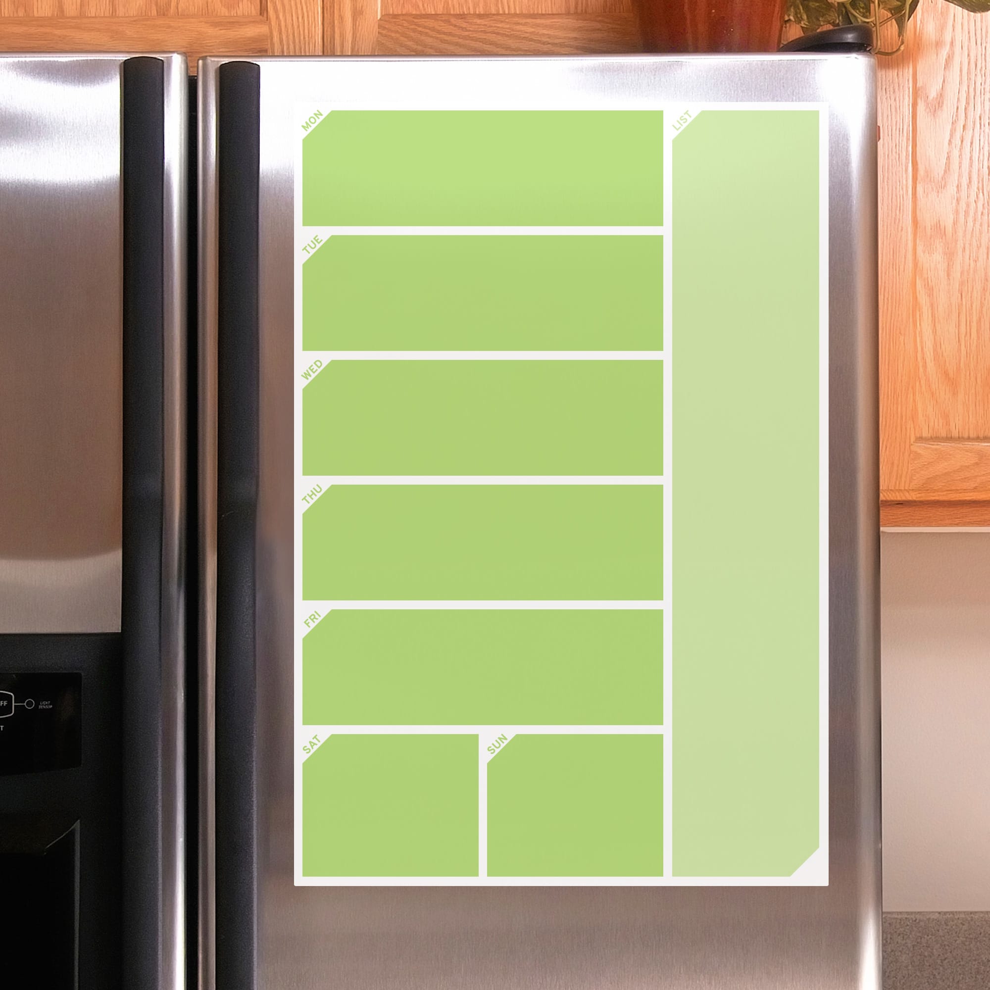 Grocery List - Removable Dry Erase Vinyl Decal in Green (12"W x 17"H) by Fathead