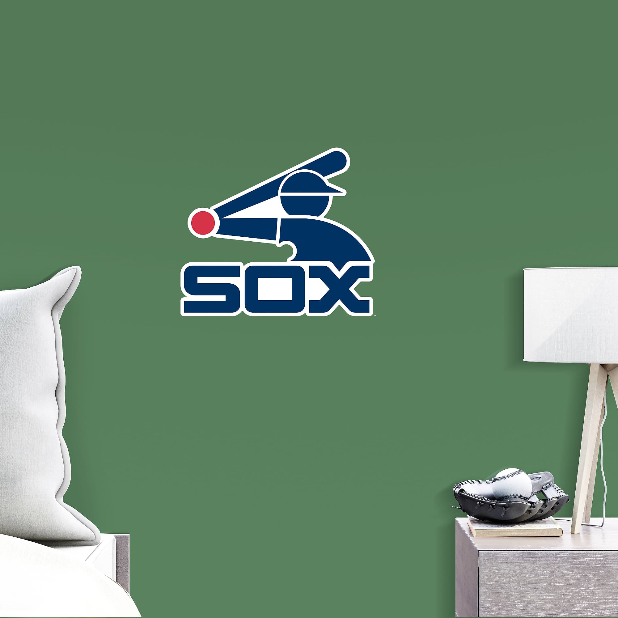 Chicago White Sox: Classic Logo - Officially Licensed MLB Removable Wall Decal Large by Fathead | Vinyl