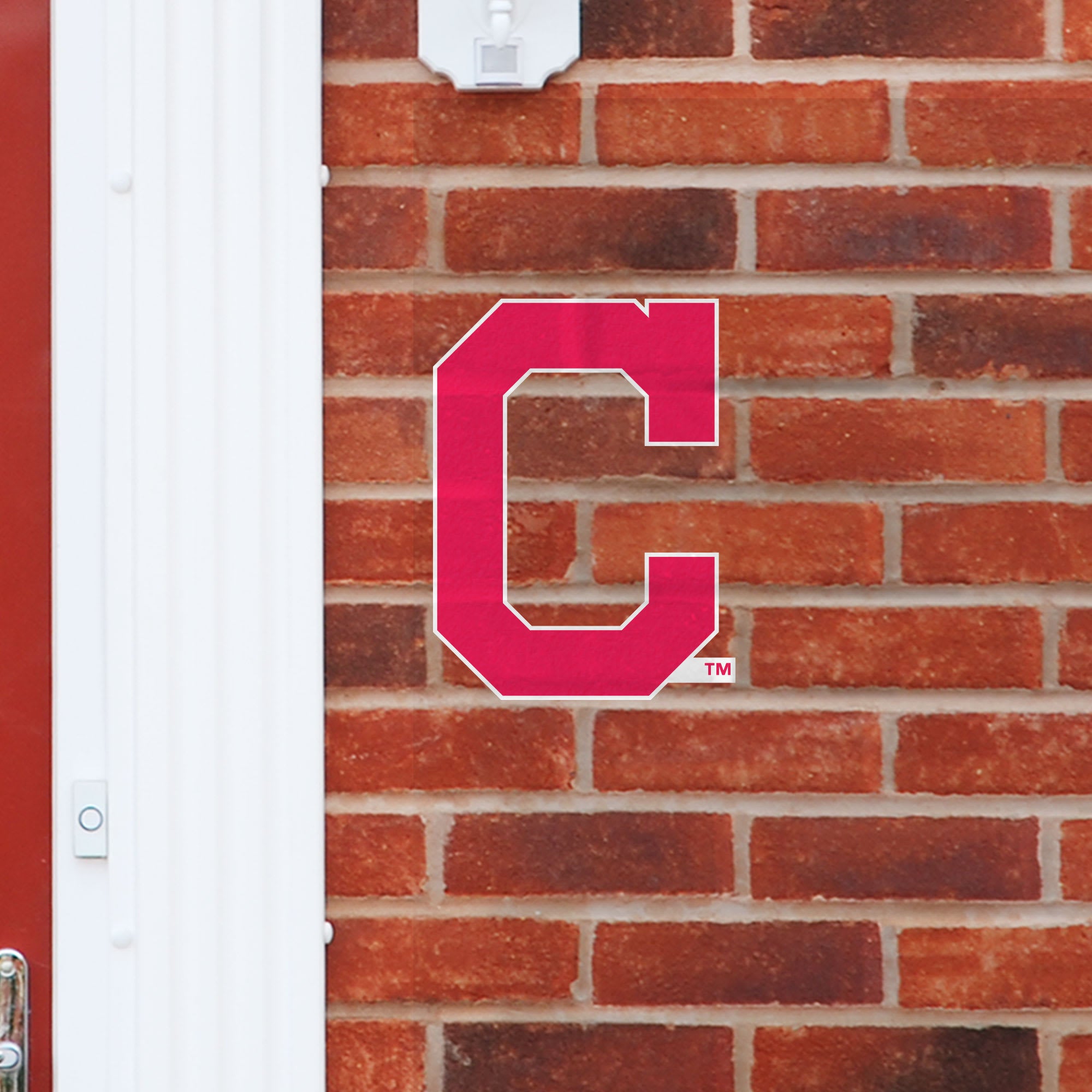 Cleveland Indians: Logo - Officially Licensed MLB Outdoor Graphic Large by Fathead | Wood/Aluminum