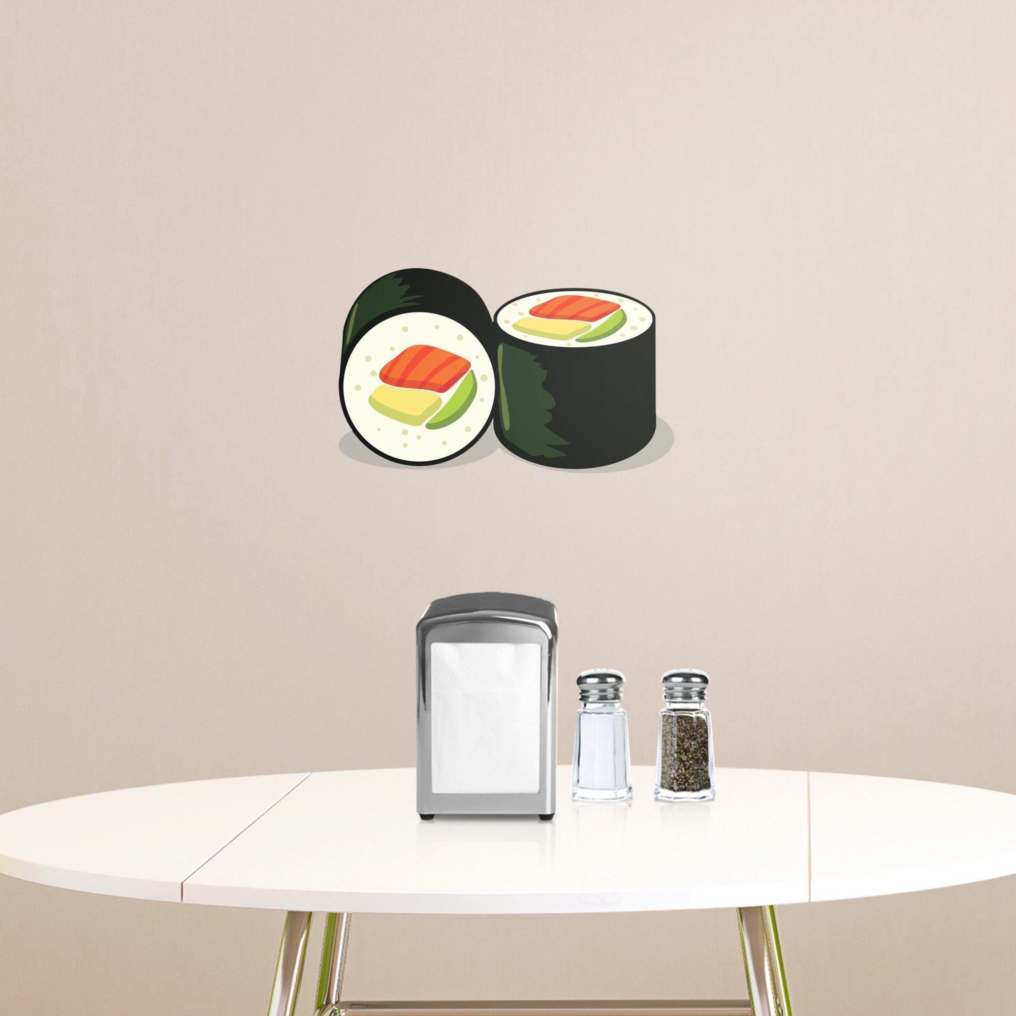 Sushi Roll: Illustrated - Removable Vinyl Decal Large by Fathead