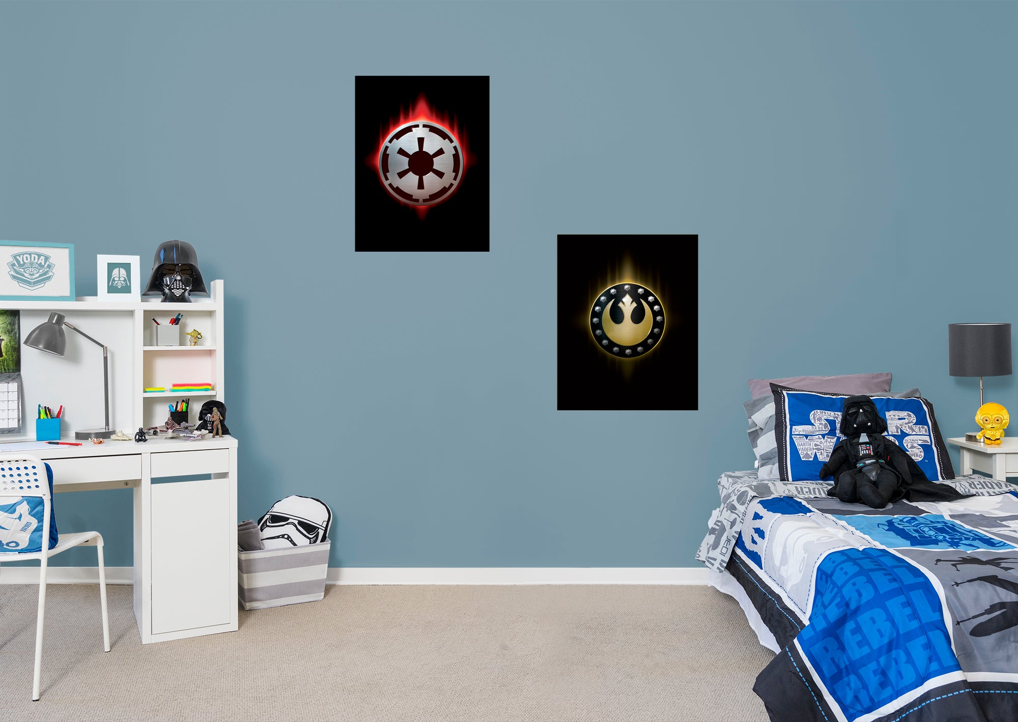 The Mandalorian Insignia Collection - Officially Licensed Star Wars Removable Wall Decal by Fathead | Vinyl