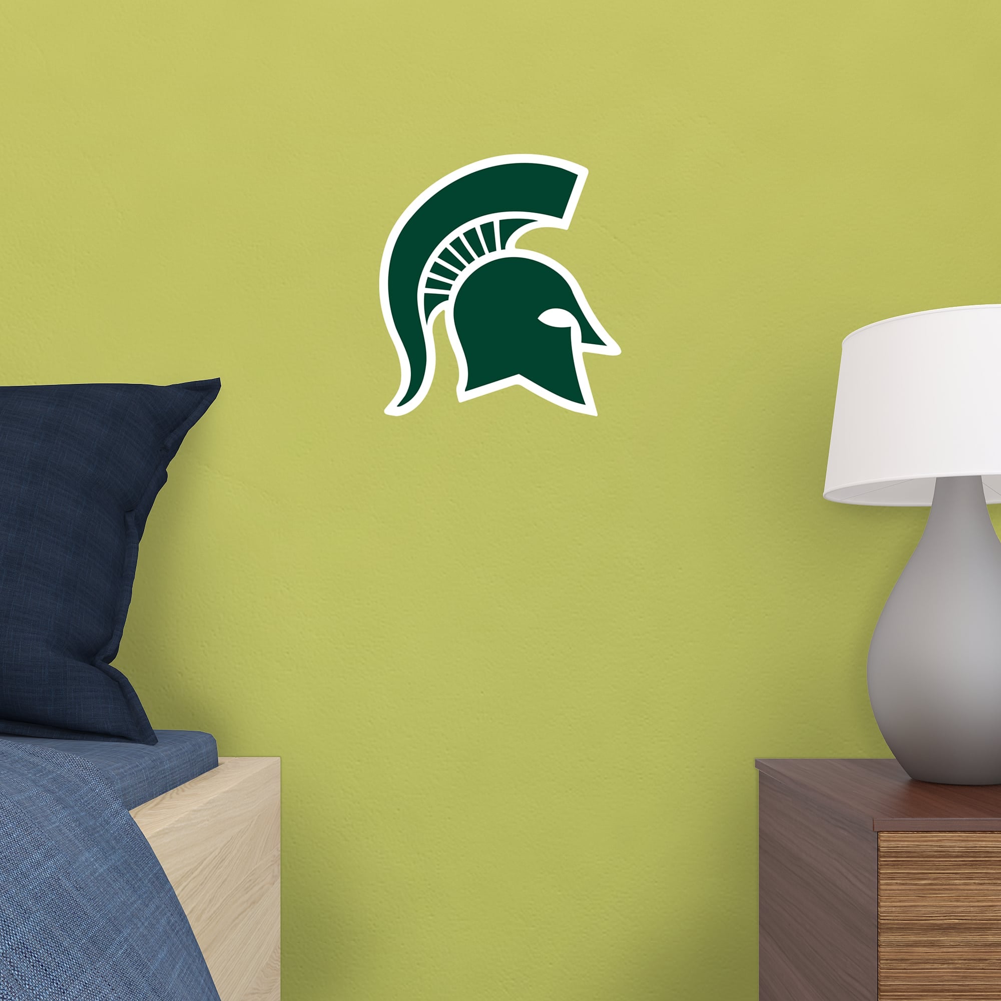 Michigan State Spartans: Logo - Officially Licensed Removable Wall Decal 10.5"W x 11.0"H by Fathead | Vinyl