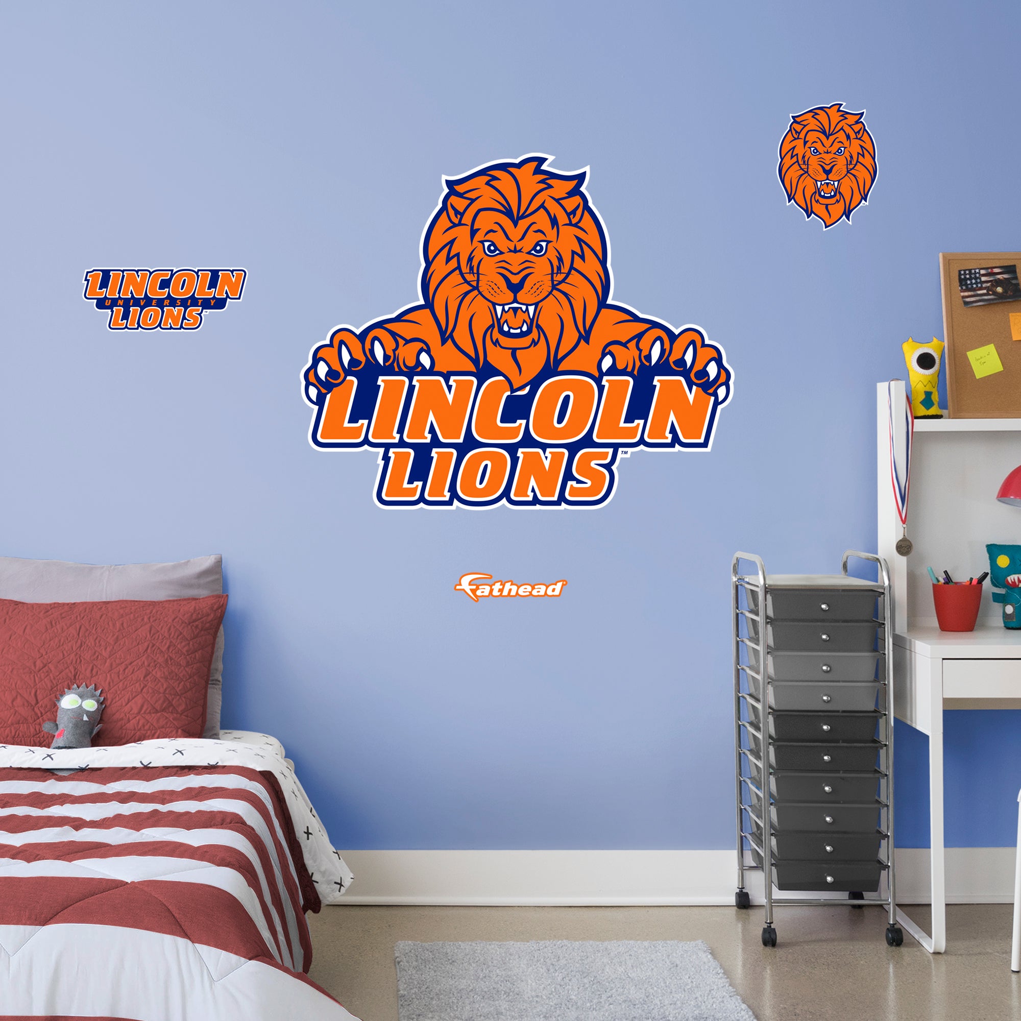 Lincoln University 2020 RealBig - Officially Licensed NCAA Removable Wall Decal Giant Decal (38"W x 47"H) by Fathead | Vinyl