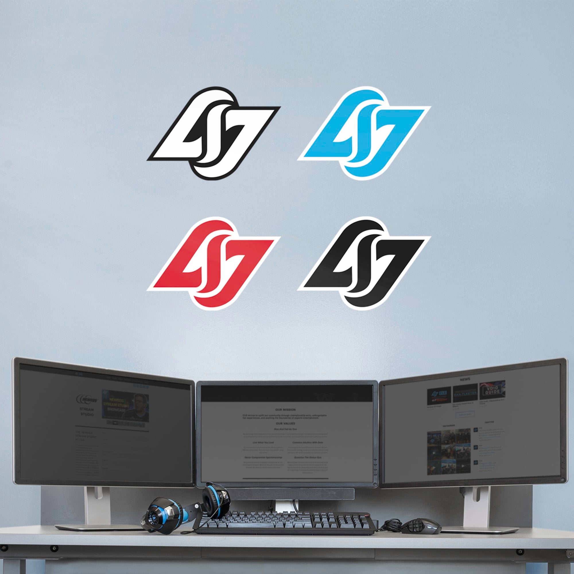 Counter Logic Gaming: Logo Collection - Officially Licensed Removable Wall Decal 14.0"W x 20.0"H by Fathead | Vinyl
