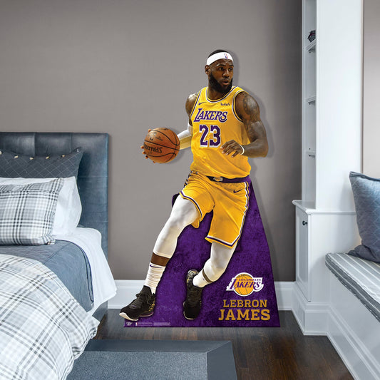 LeBron James 2021 Blue Jersey for Los Angeles Lakers - NBA Removable Wall Decal Large