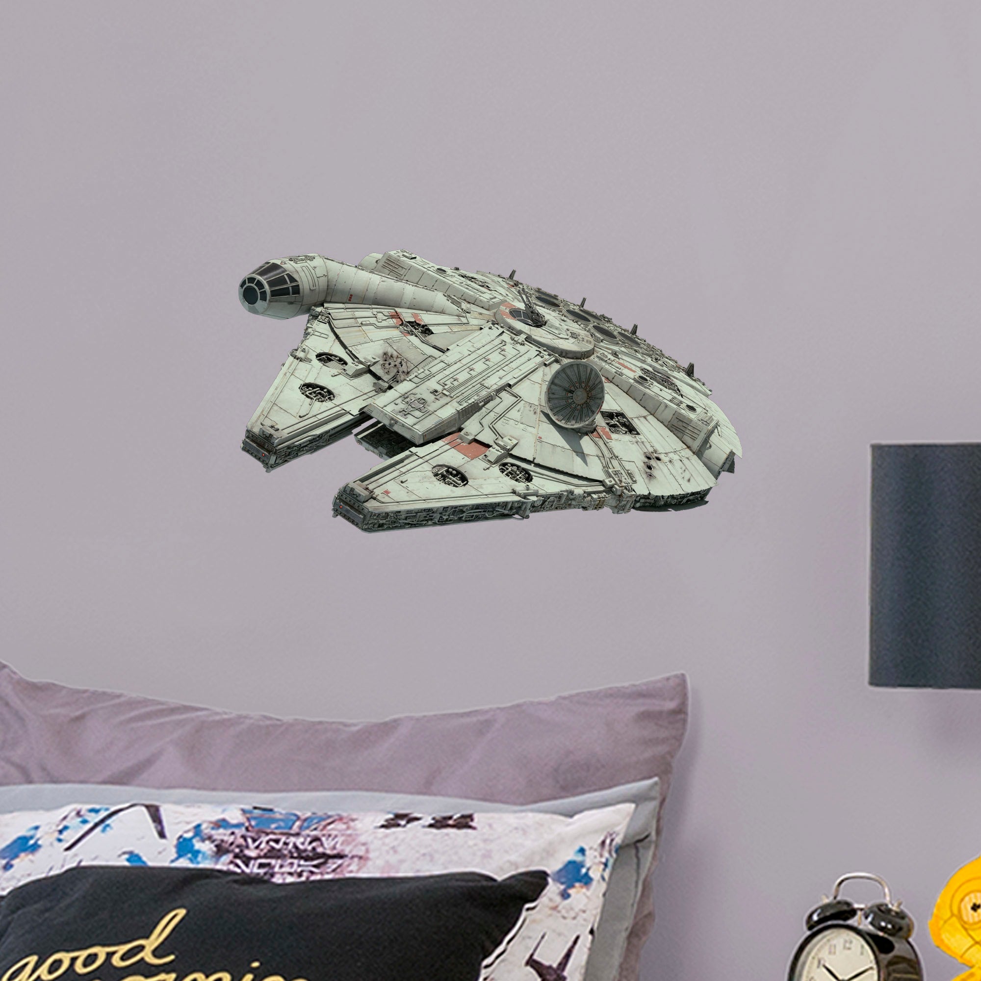 Millennium Falcon - Star Wars: The Rise of Skywalker - Officially Licensed Removable Wall Decal Large by Fathead | Vinyl