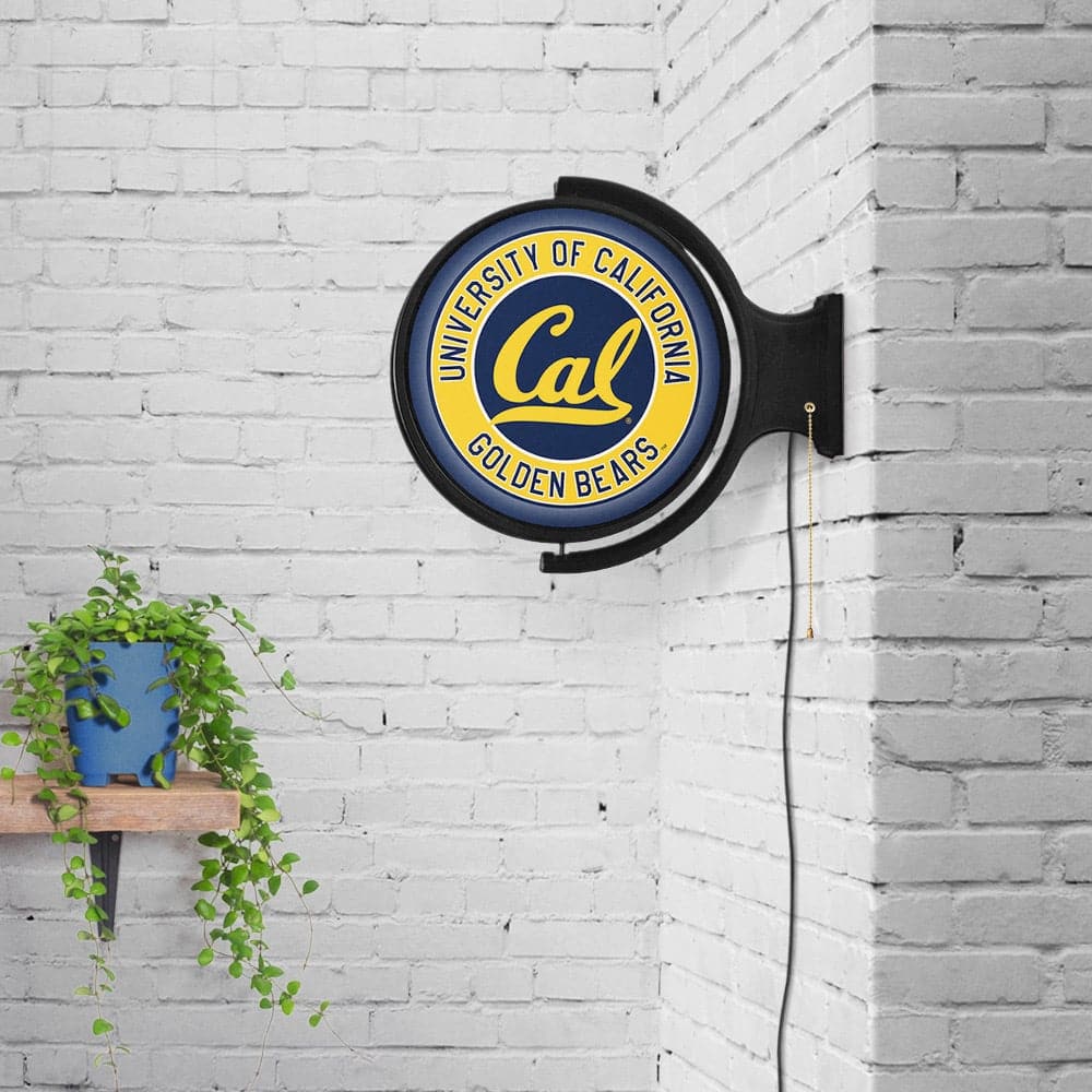 Cal Bears: Original Round Rotating Lighted Wall Sign - The Fan-Brand