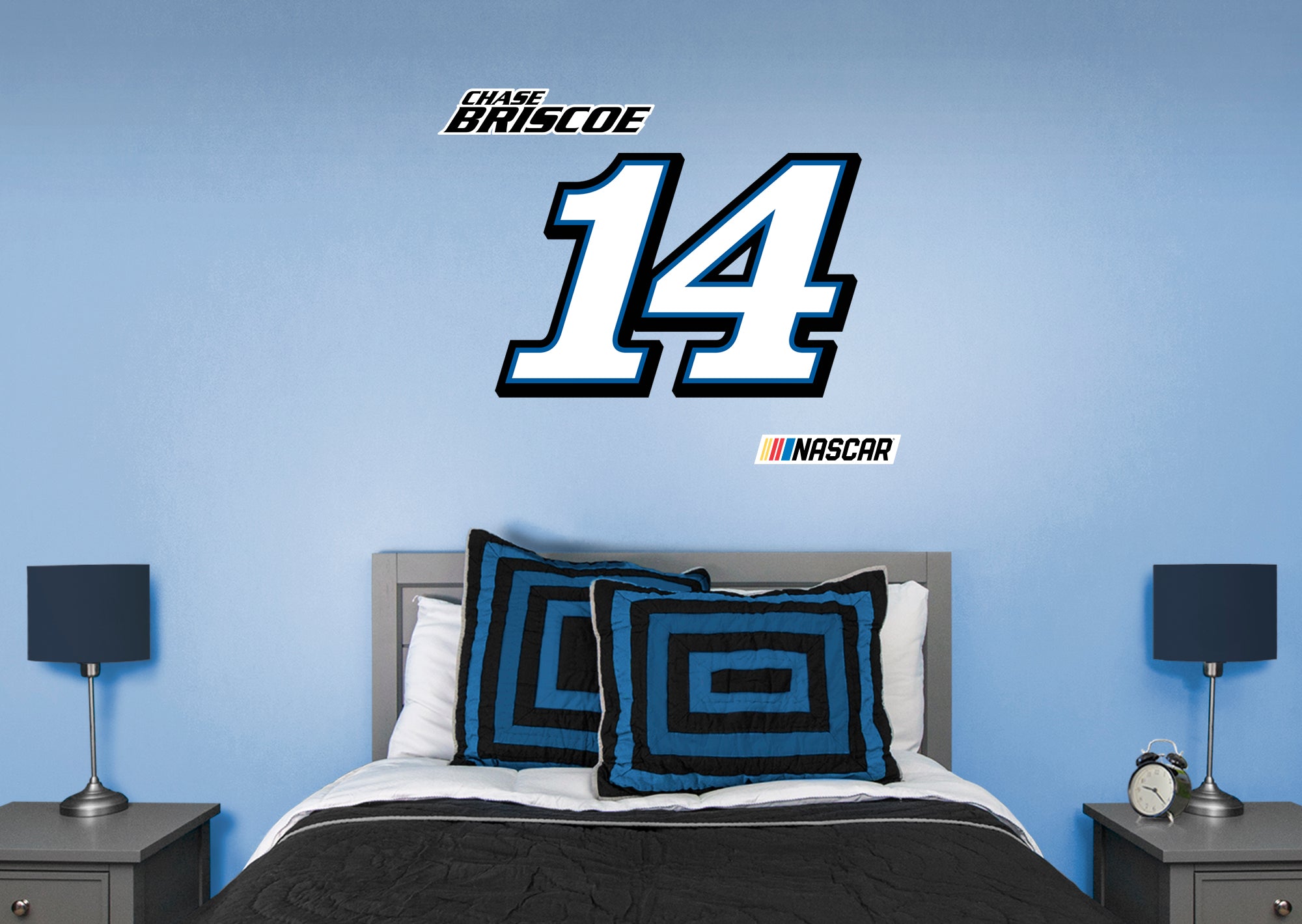 Chase Briscoe 2021 #14 Logo - Officially Licensed NASCAR Removable Wall Decal XL by Fathead | Vinyl