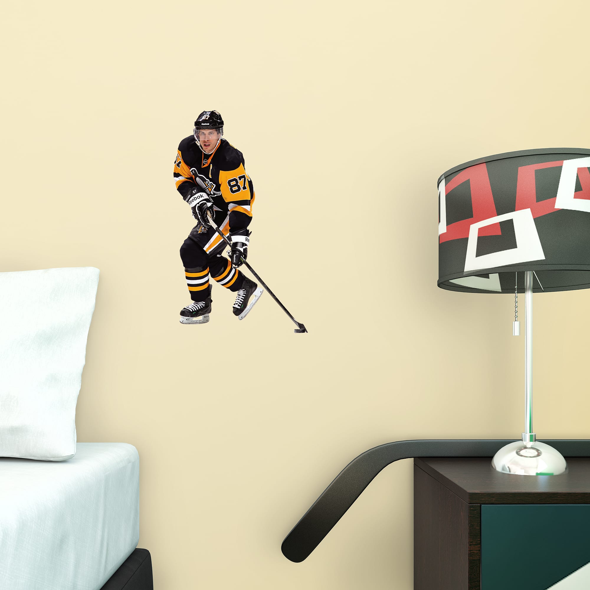 Sidney Crosby for Pittsburgh Penguins - Officially Licensed NHL Removable Wall Decal 10.0"W x 16.5"H by Fathead | Vinyl