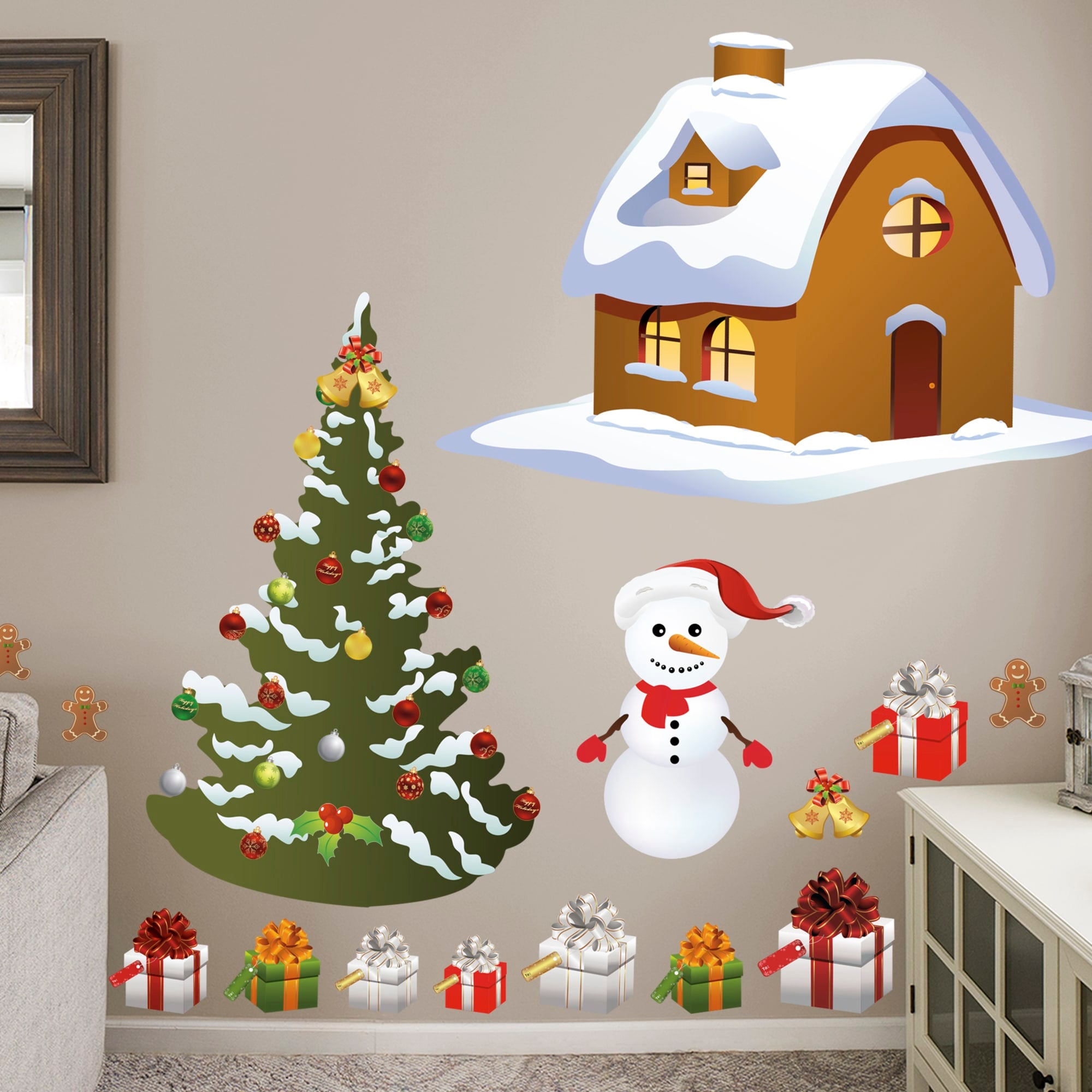 CHRISTMAS: WINTER WONDERLAND COLLECTION - REMOVABLE VINYL DECAL 79.0"W x 52.0"H by Fathead