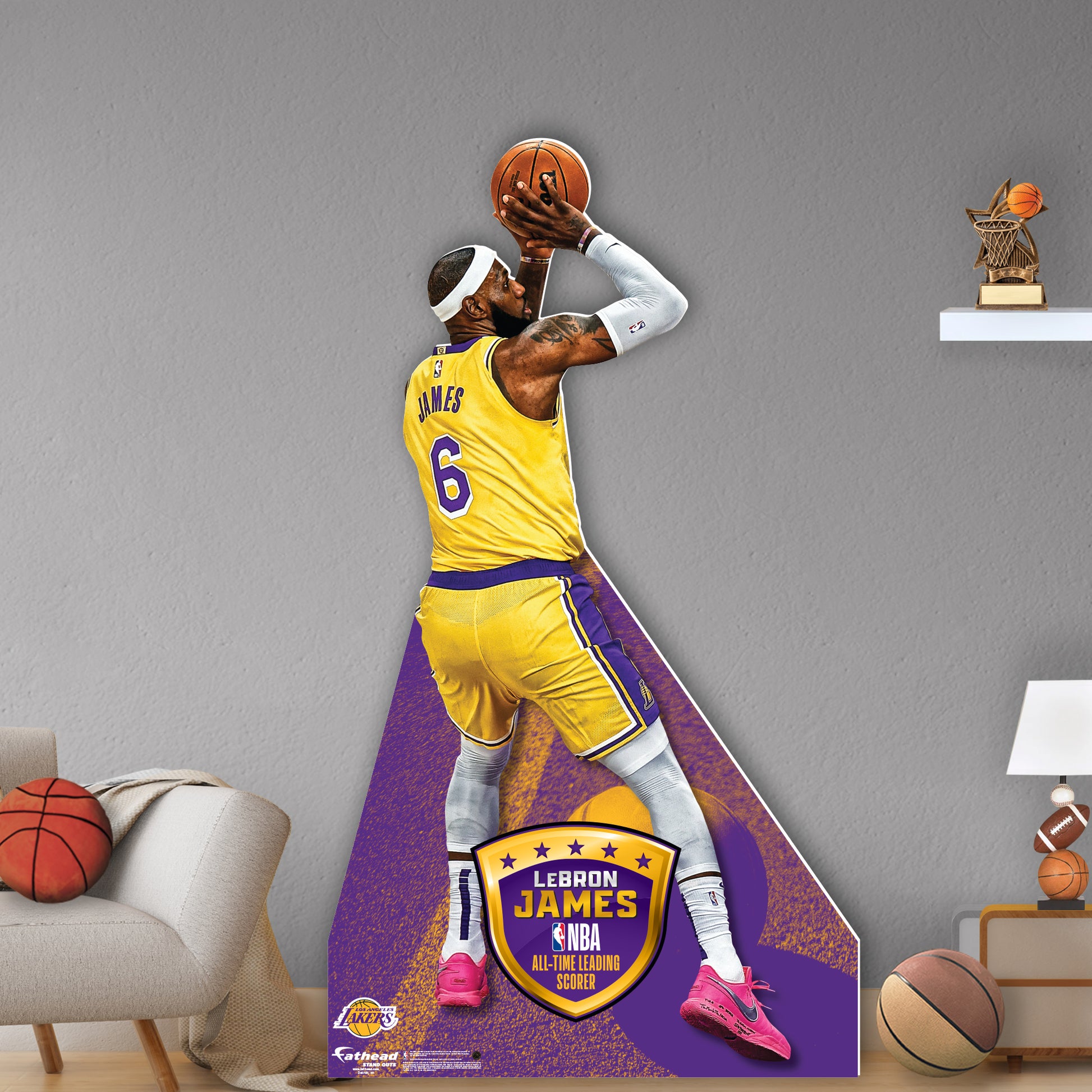 Los Angeles Lakers: LeBron James 2022 Association Jersey - Officially –  Fathead